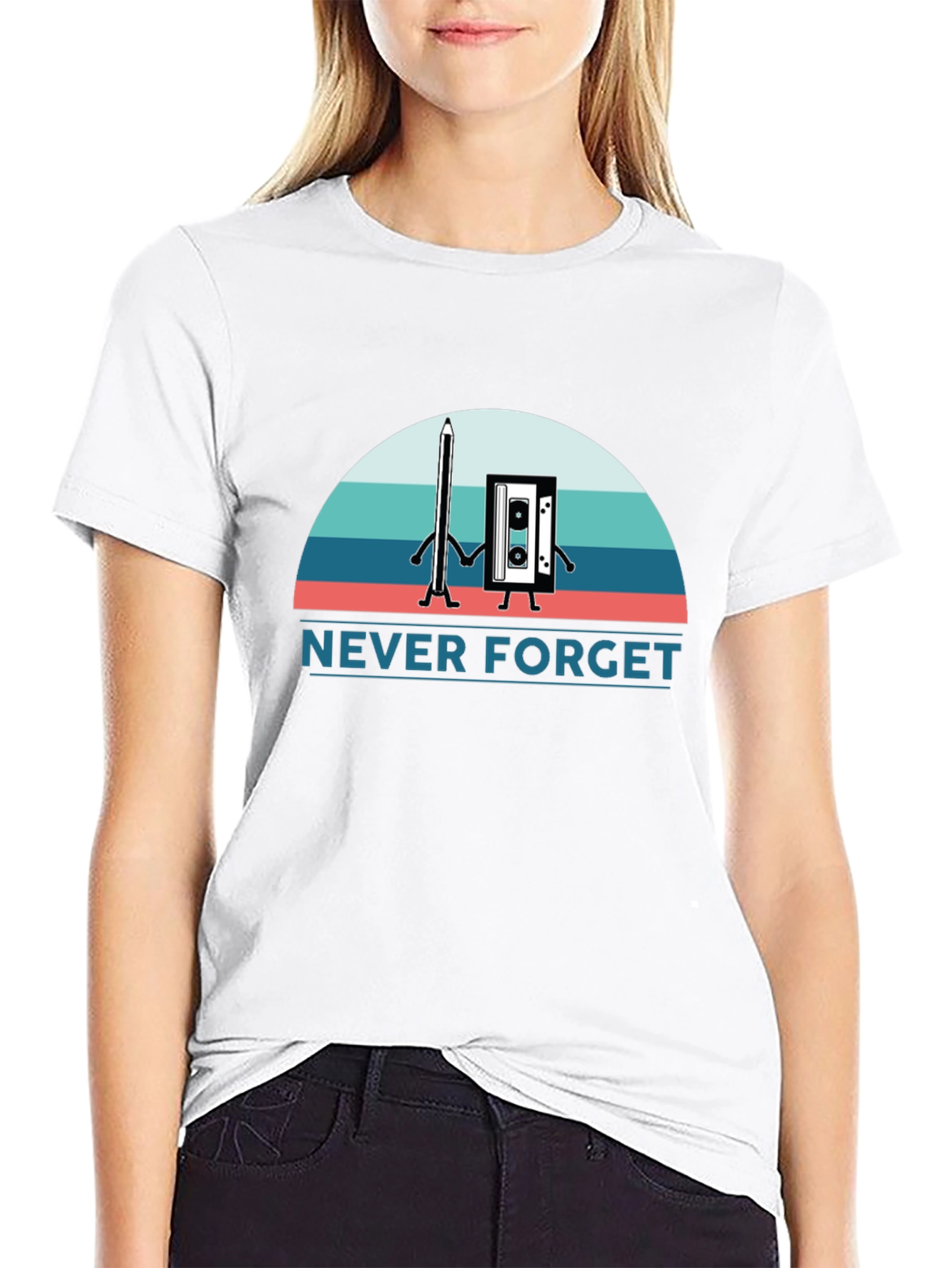 Retro Never Forget Cassette Tape T-Shirt