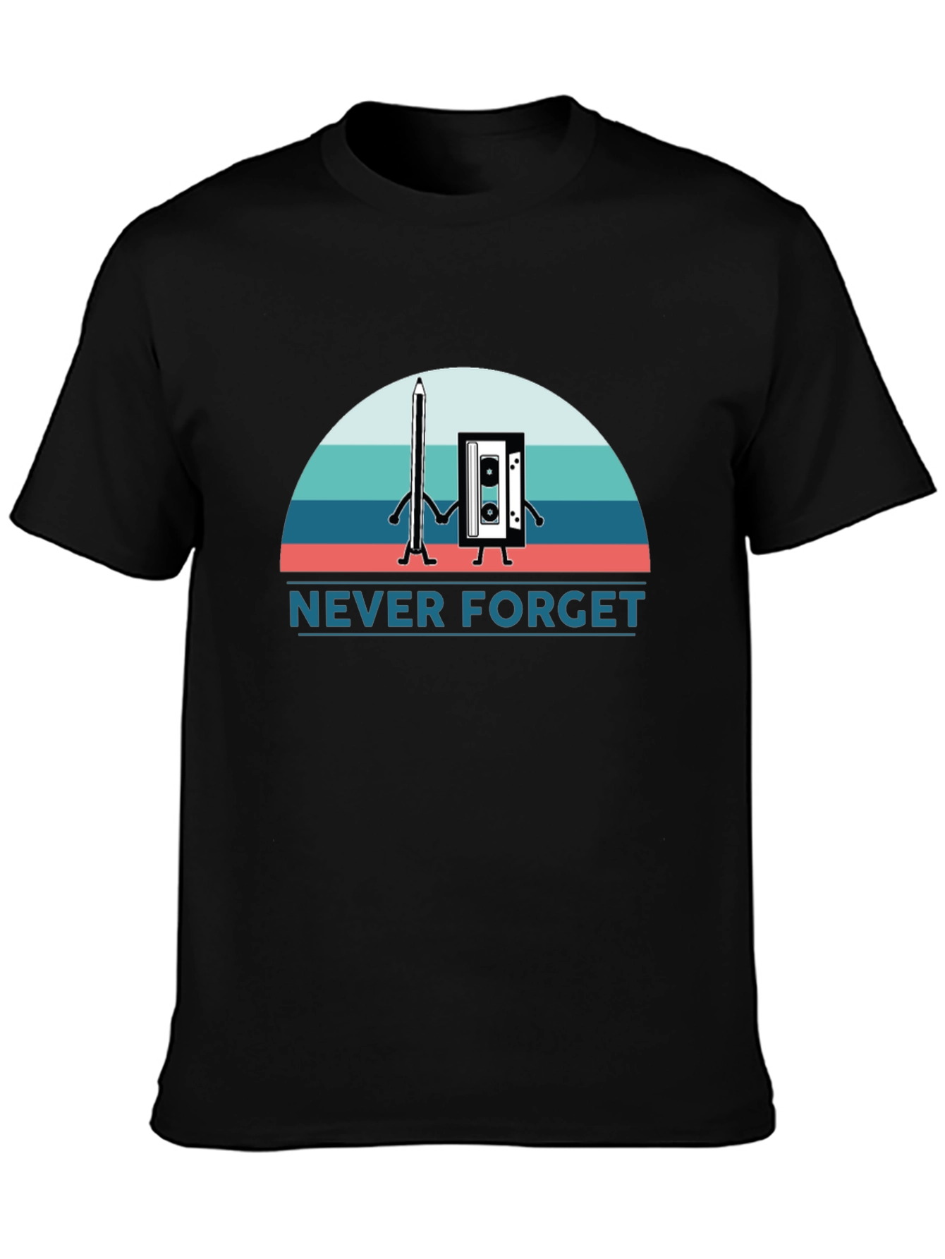 Retro Never Forget Cassette Tape T-Shirt