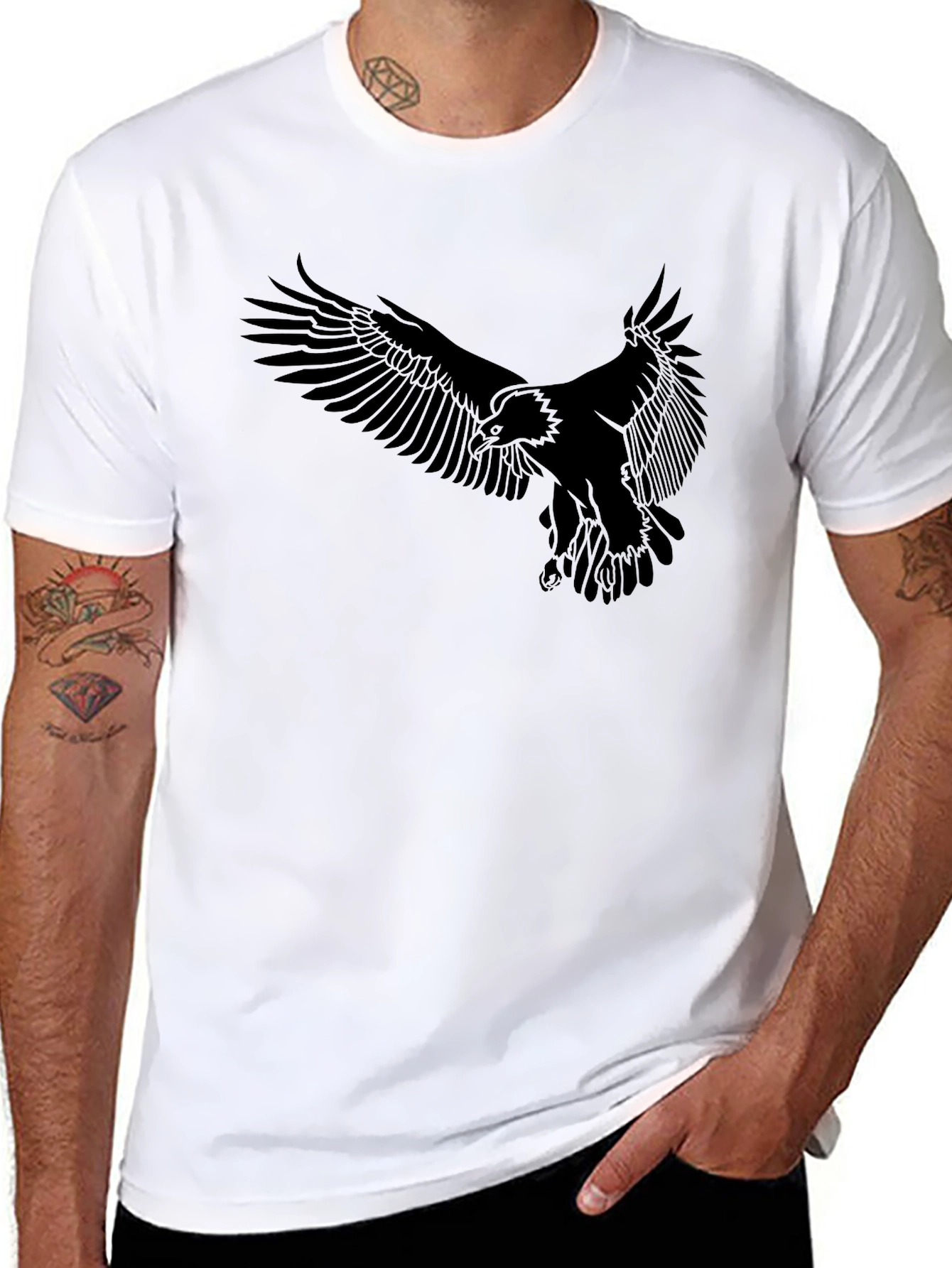 Eagle Graphic Black T-Shirt