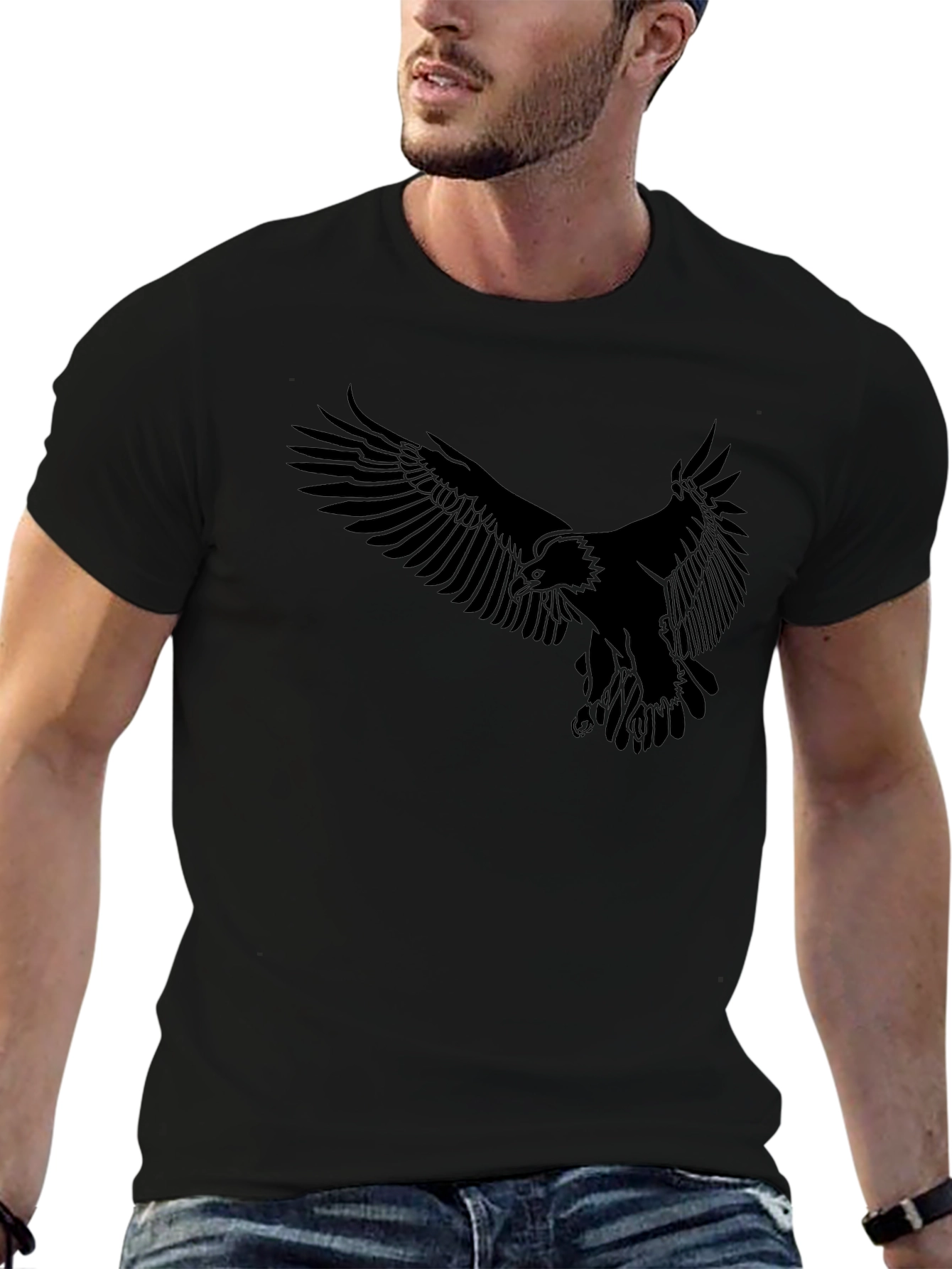 Eagle Graphic Black T-Shirt