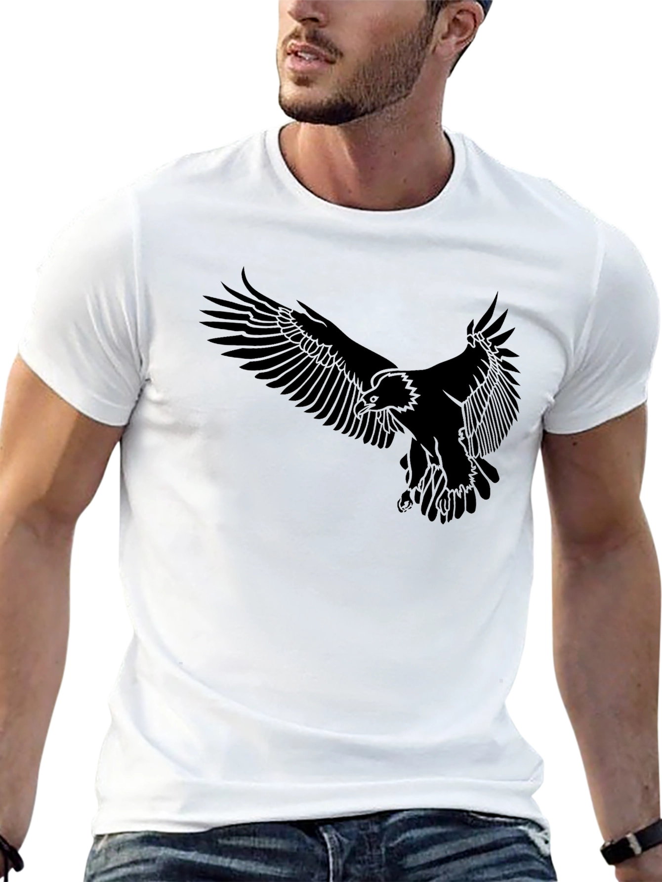 Eagle Graphic Black T-Shirt