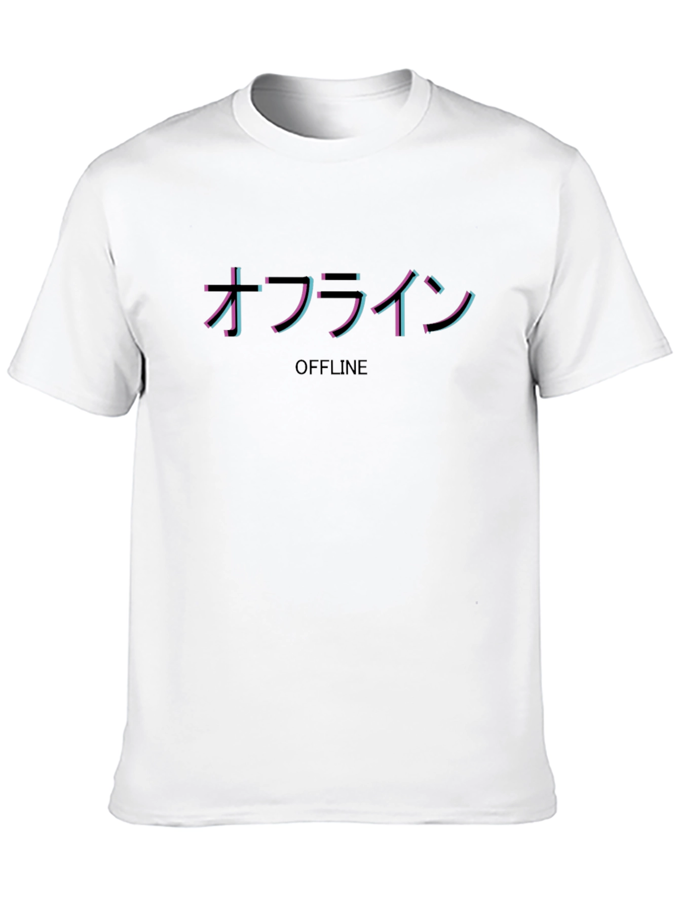 Offline Glitch T-Shirt - Japanese Aesthetic