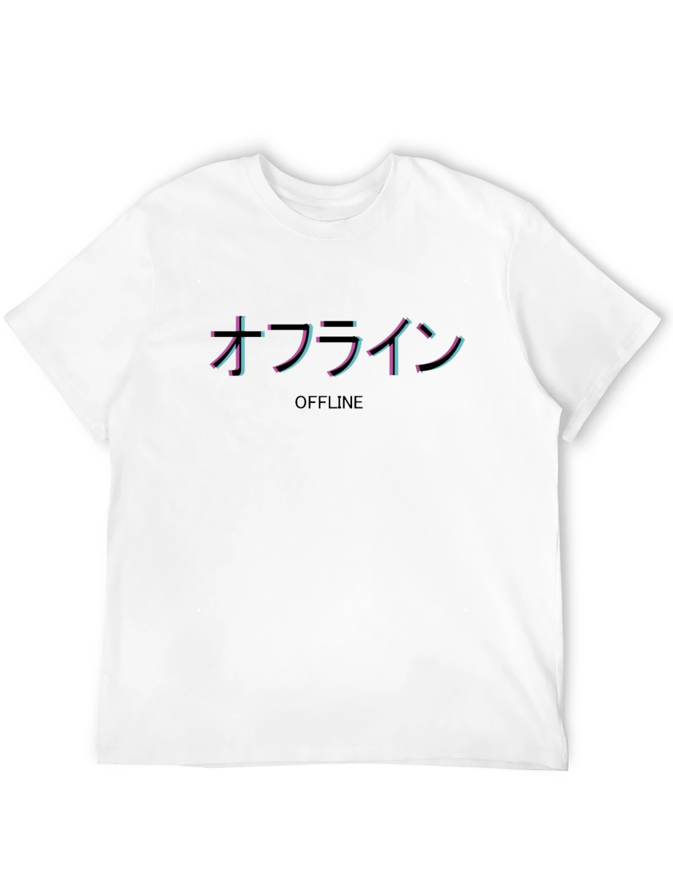 Offline Glitch T-Shirt - Japanese Aesthetic