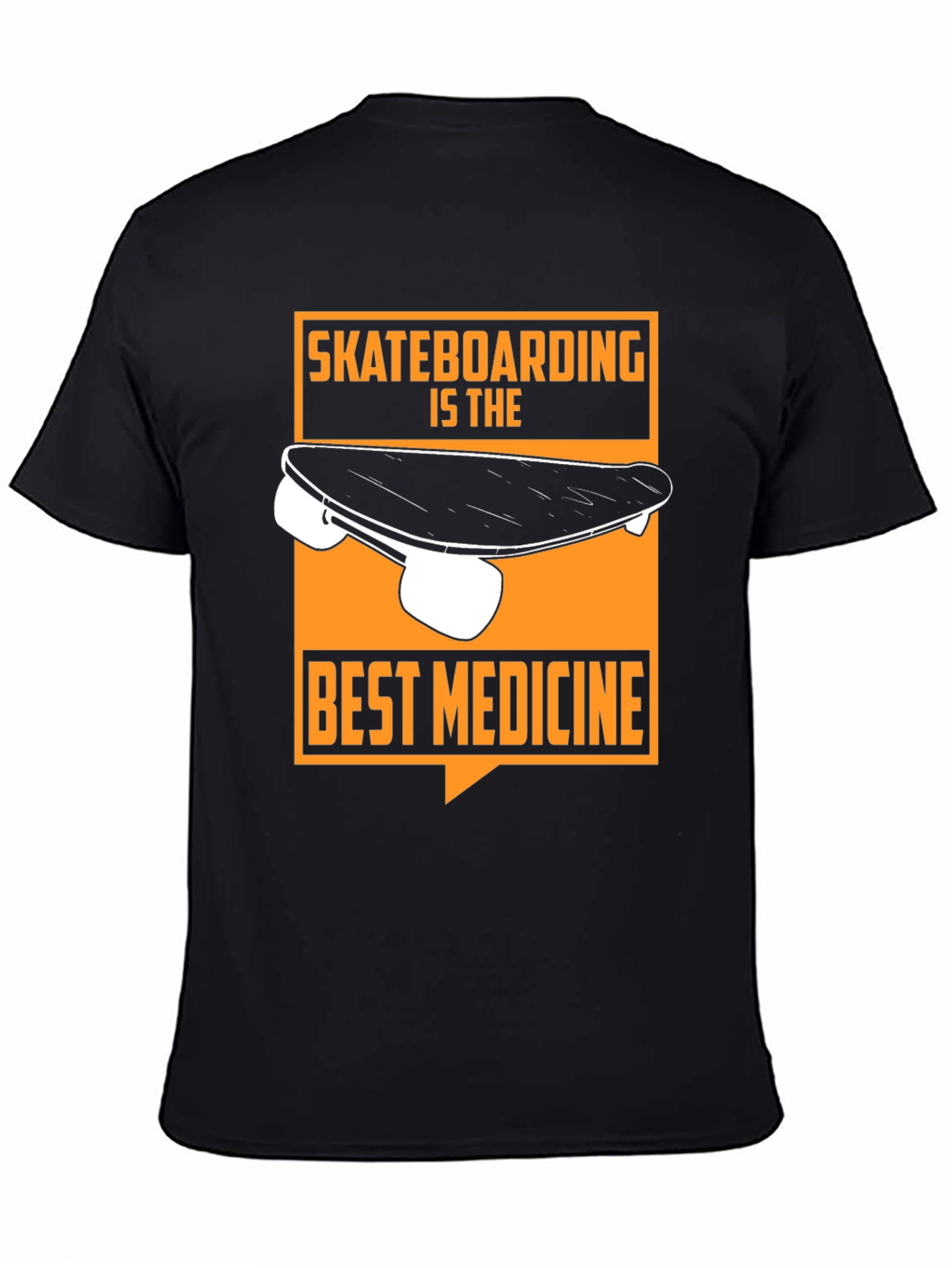 Skateboarding is the Best Medicine Graphic Tee