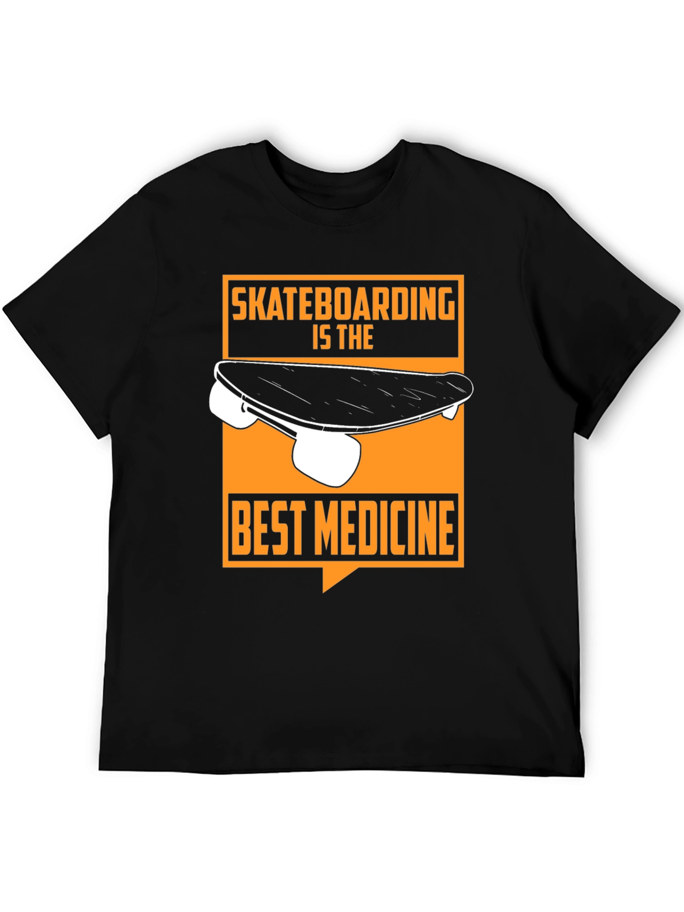 Skateboarding is the Best Medicine Graphic Tee