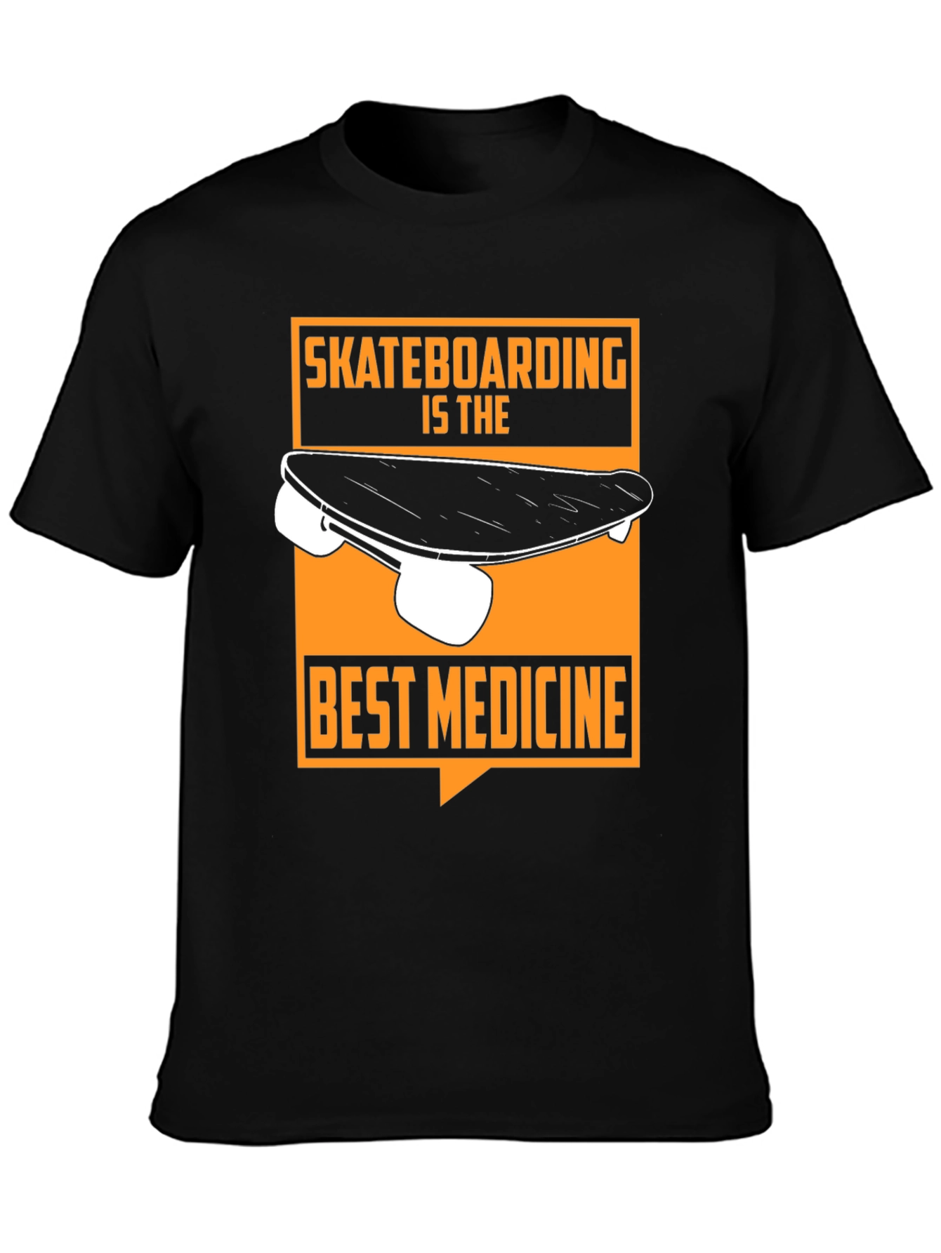 Skateboarding is the Best Medicine Graphic Tee