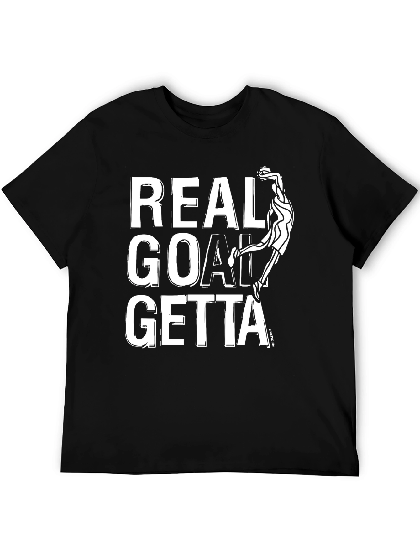 Real Goal Getta Black Graphic T-Shirt