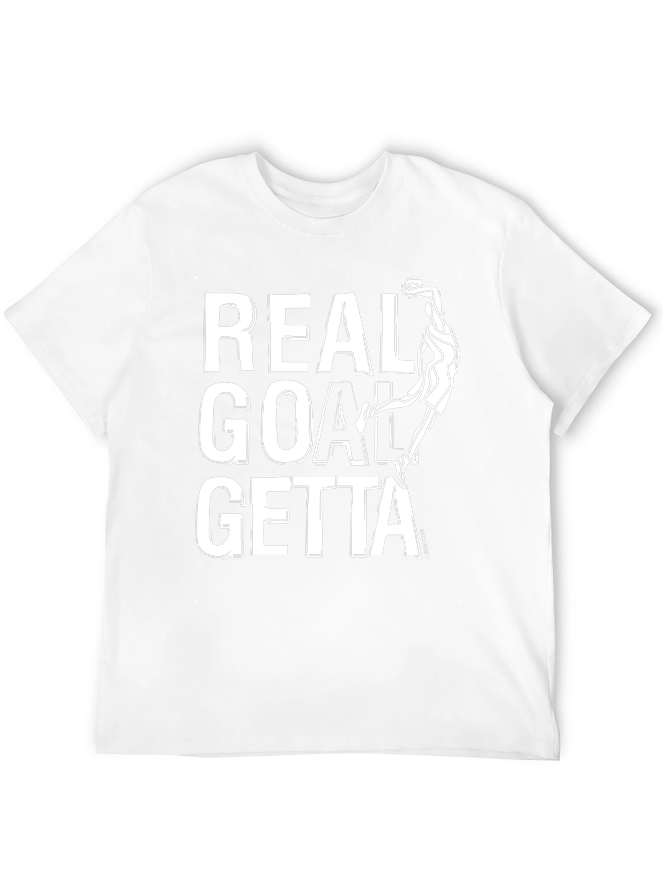 Real Goal Getta Black Graphic T-Shirt