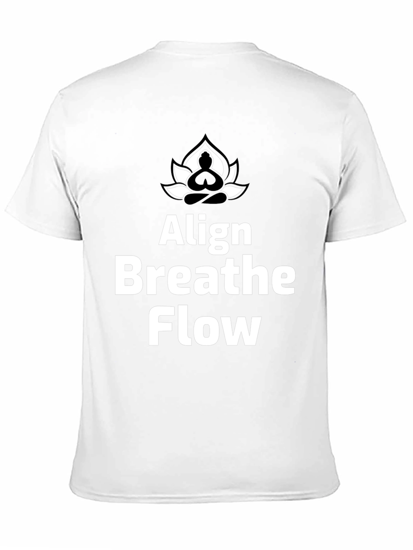 Align Breathe Flow Yoga T-Shirt - Black Cotton Tee