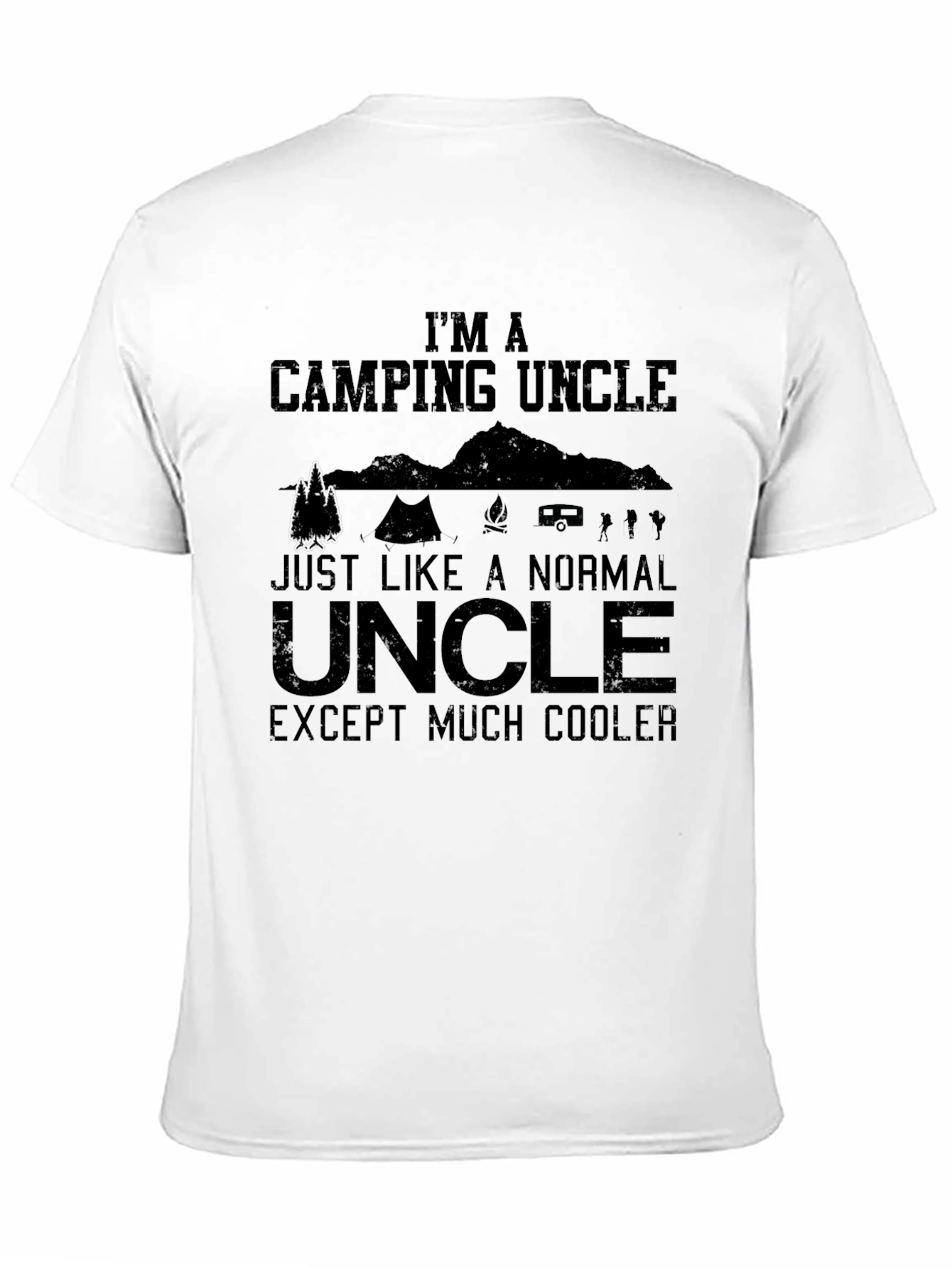 Camping Uncle T-Shirt - Funny Cool Graphic Tee