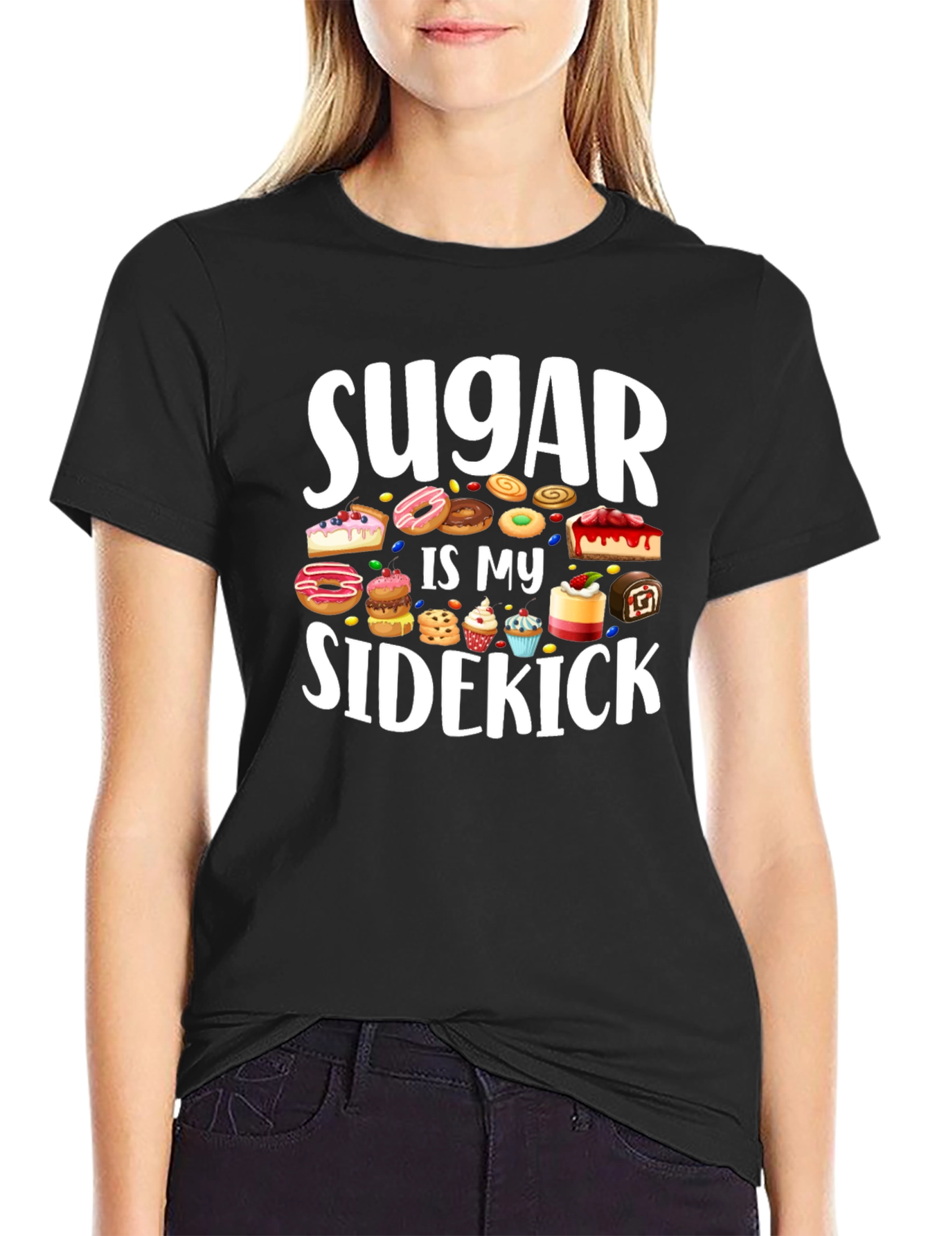 Sugar Is My Sidekick T-Shirt - Sweet Tooth Tee