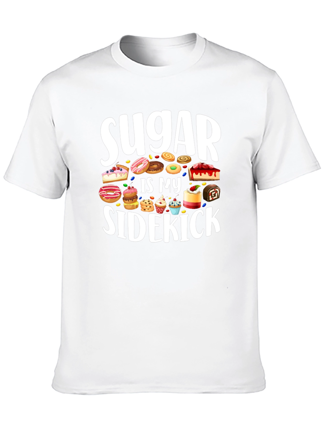 Sugar Is My Sidekick T-Shirt - Sweet Tooth Tee