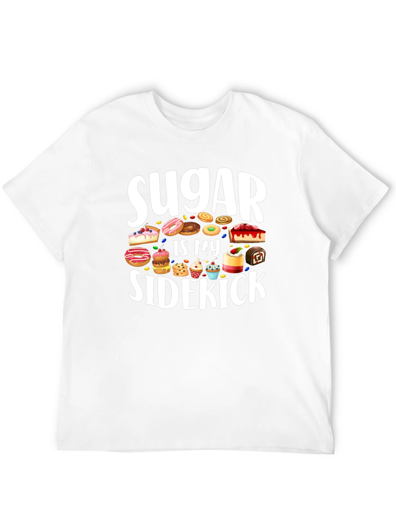 Sugar Is My Sidekick T-Shirt - Sweet Tooth Tee