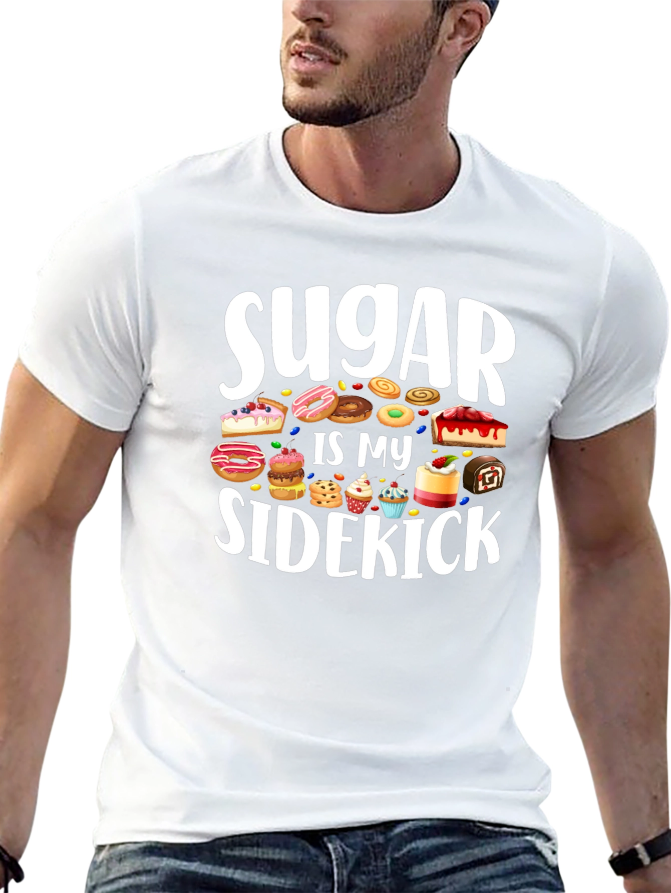 Sugar Is My Sidekick T-Shirt - Sweet Tooth Tee