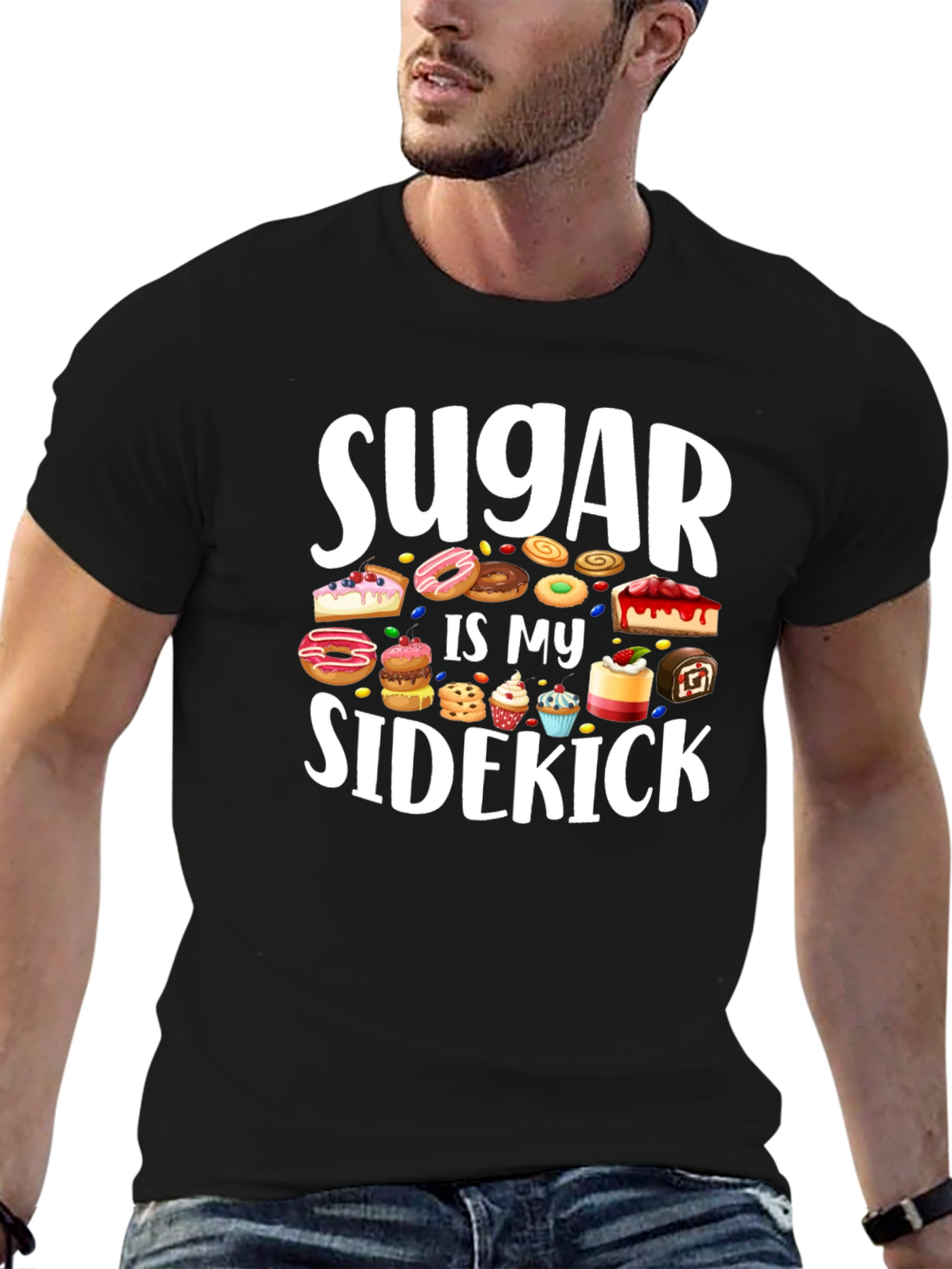 Sugar Is My Sidekick T-Shirt - Sweet Tooth Tee