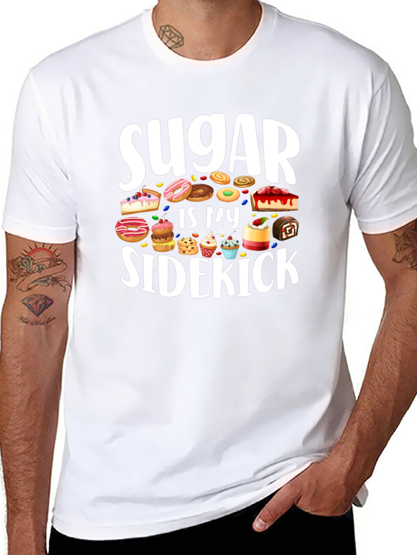 Sugar Is My Sidekick T-Shirt - Sweet Tooth Tee