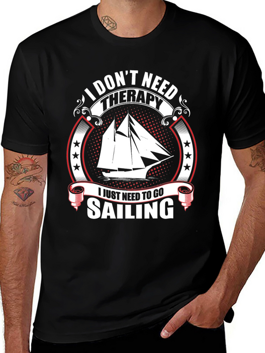 Sailboat Sailing Therapy T-Shirt