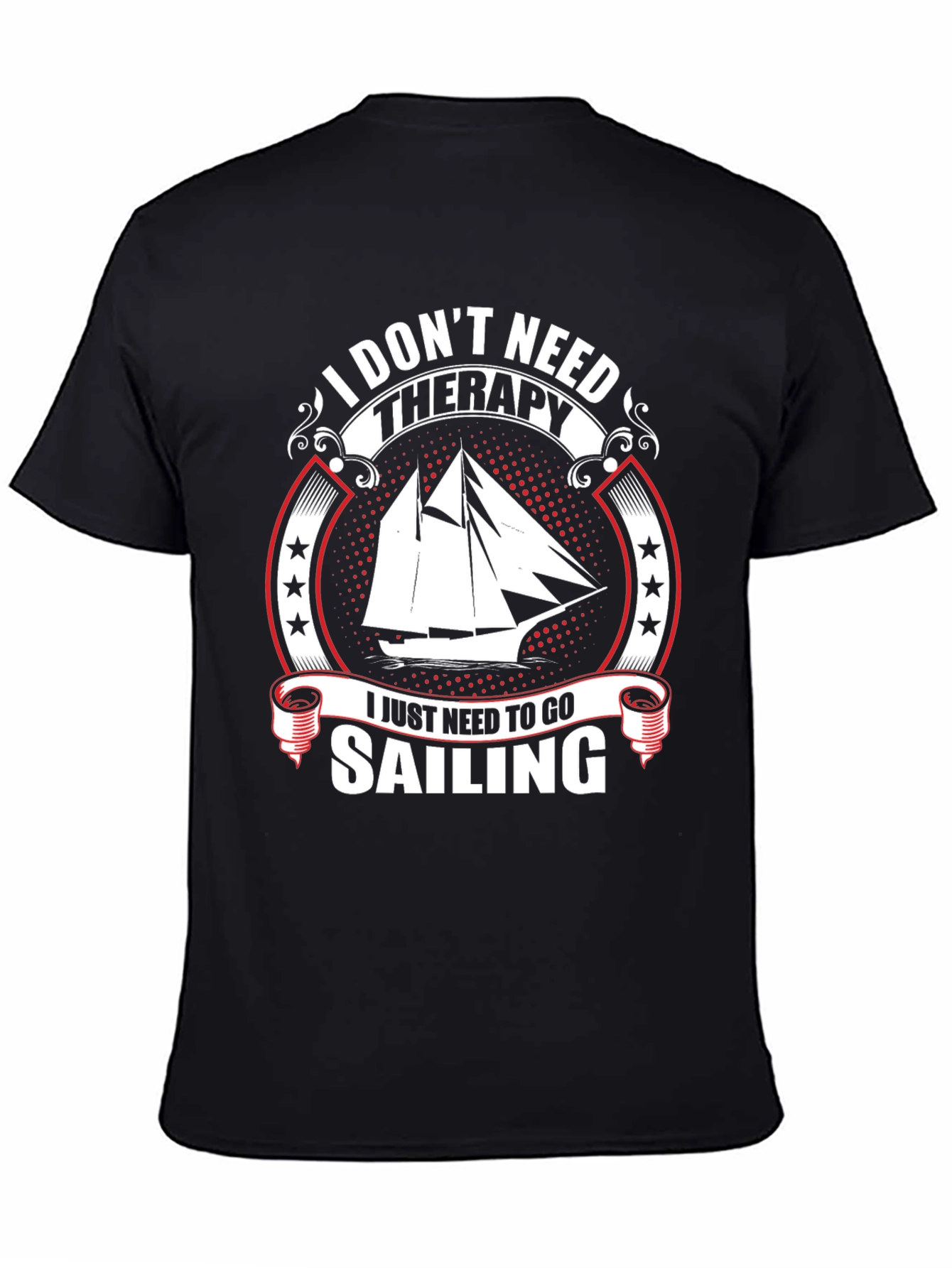 Sailboat Sailing Therapy T-Shirt