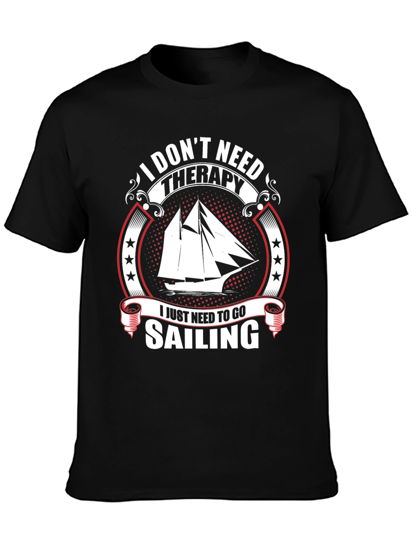 Sailboat Sailing Therapy T-Shirt