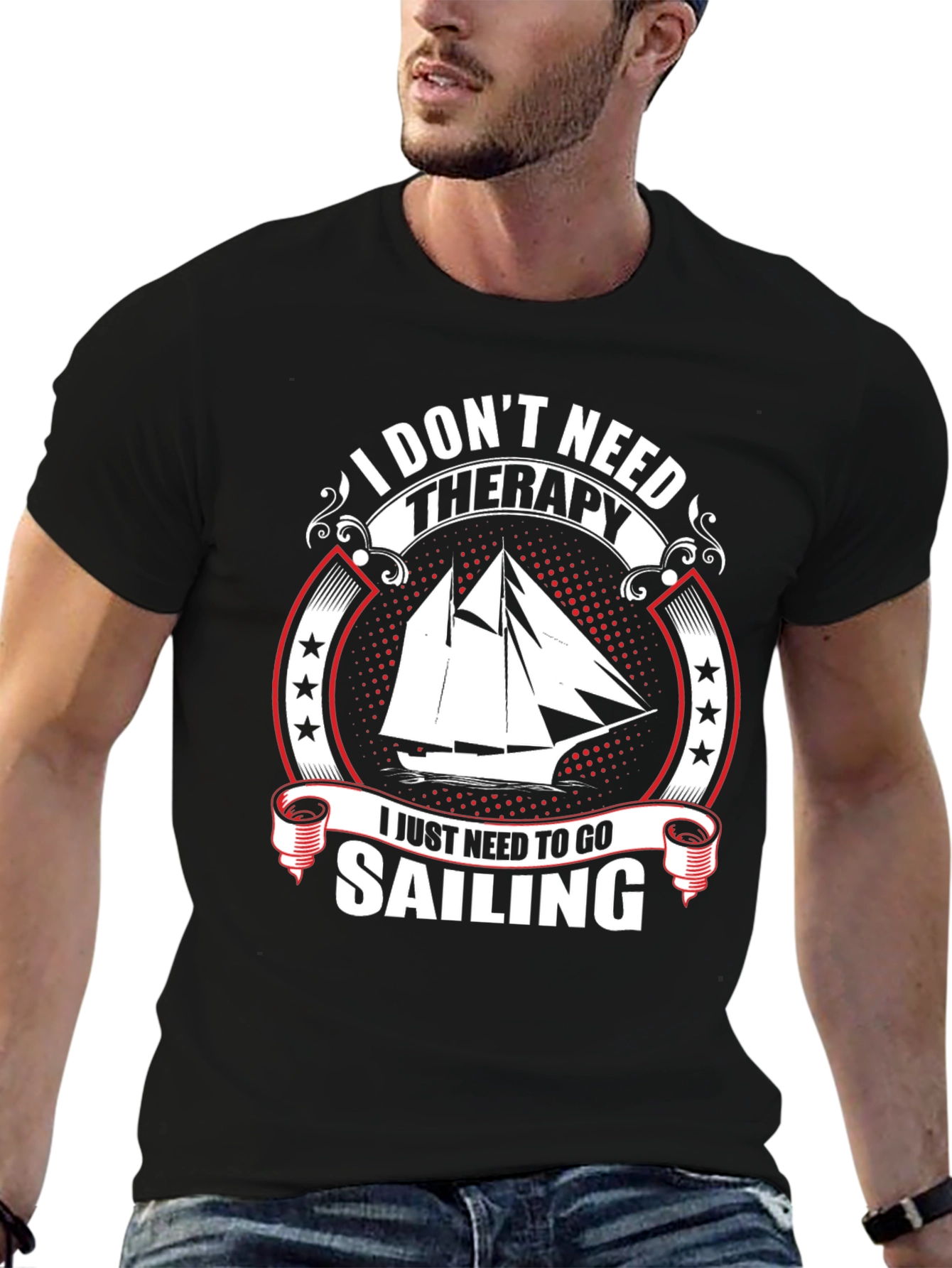 Sailboat Sailing Therapy T-Shirt