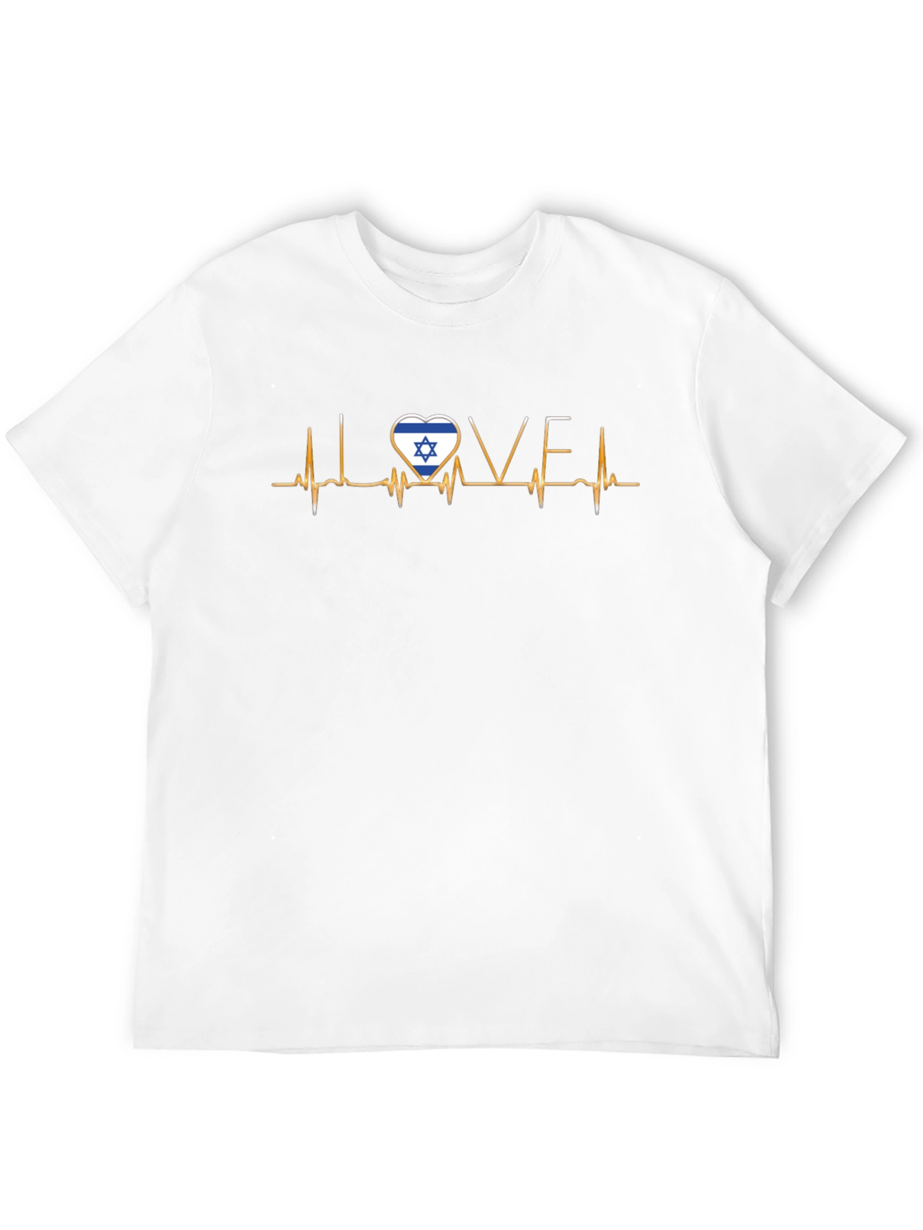 Israel Love Heartbeat T-Shirt