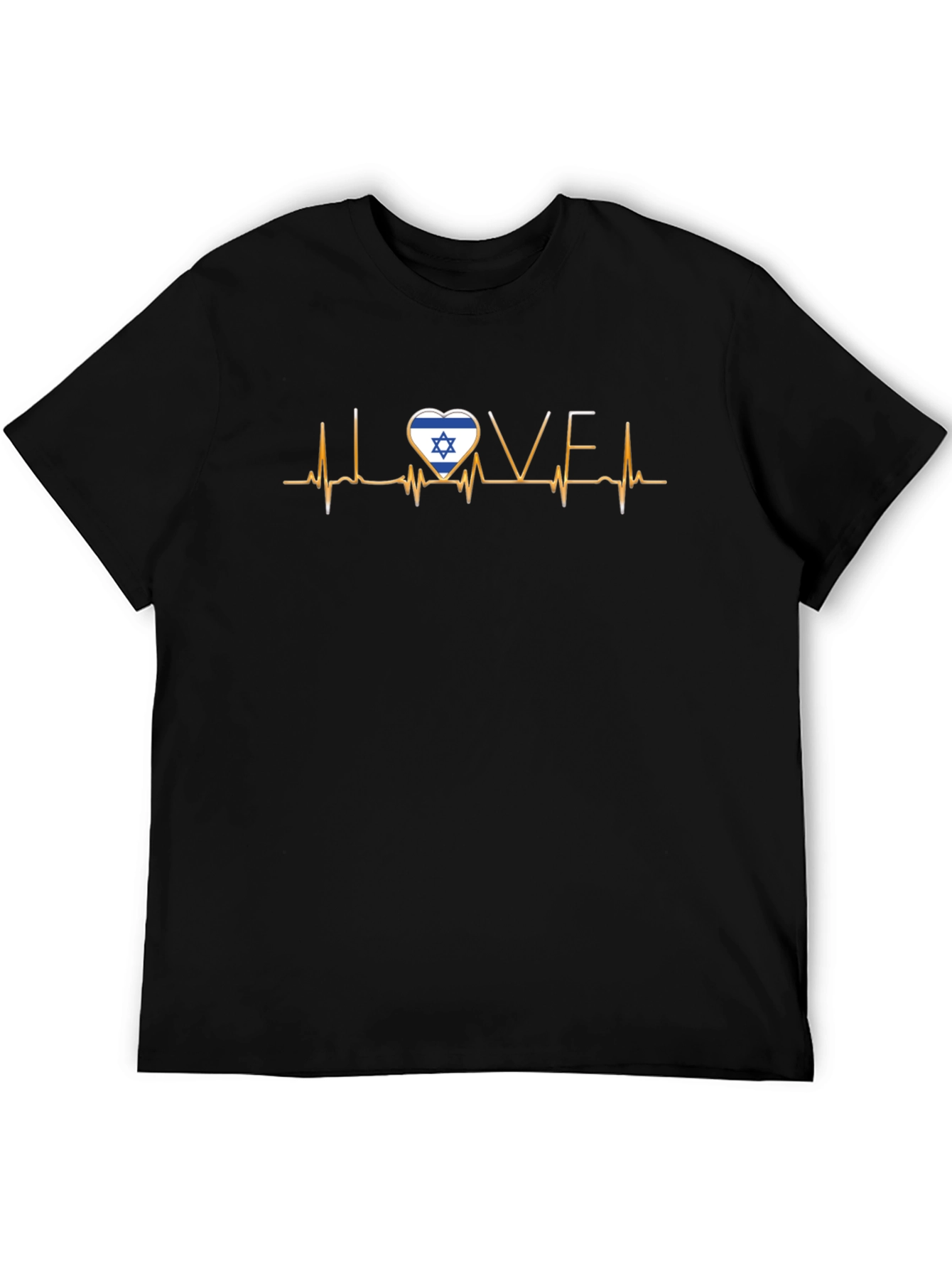 Israel Love Heartbeat T-Shirt