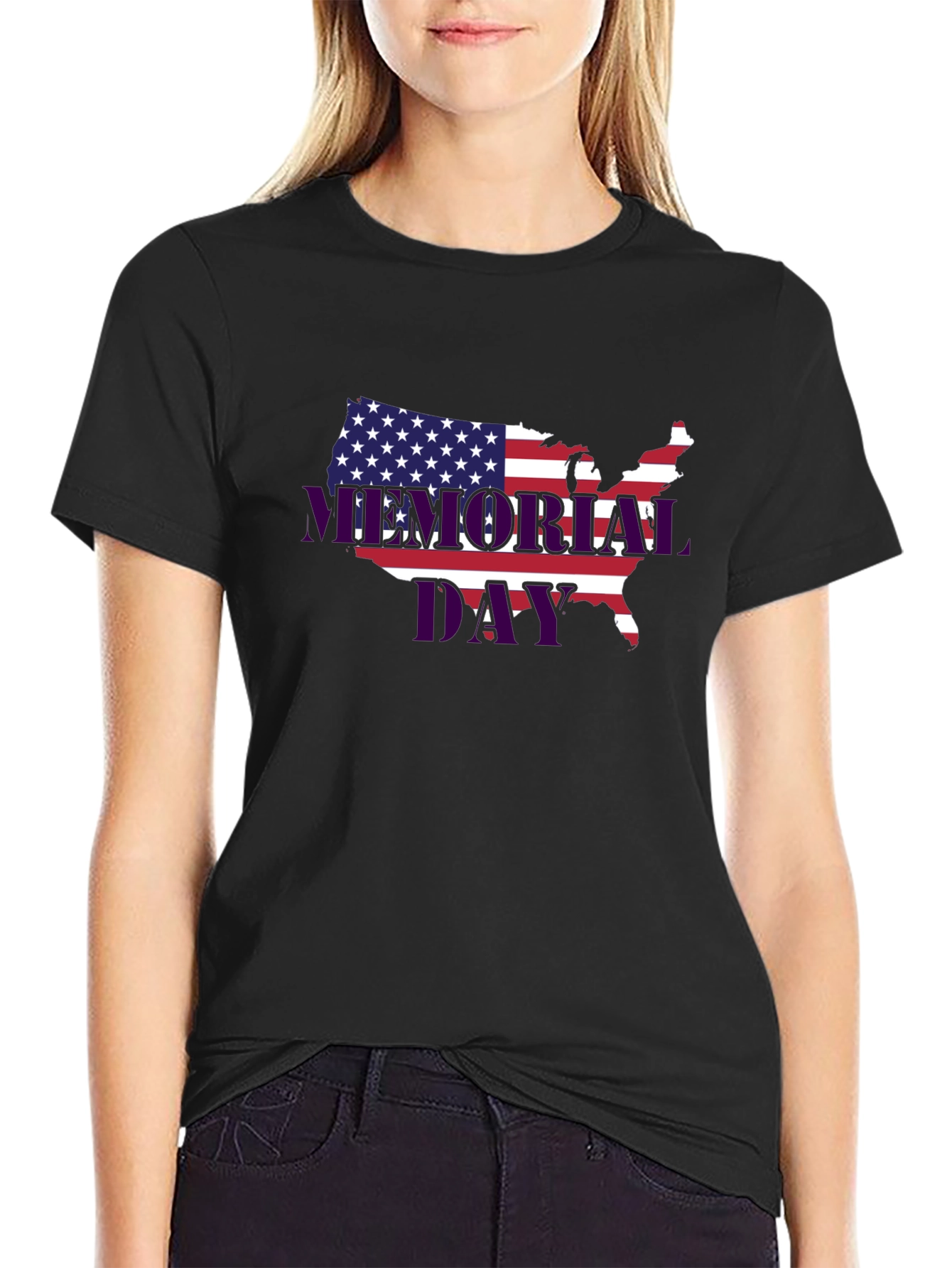 Memorial Day USA Flag T-Shirt