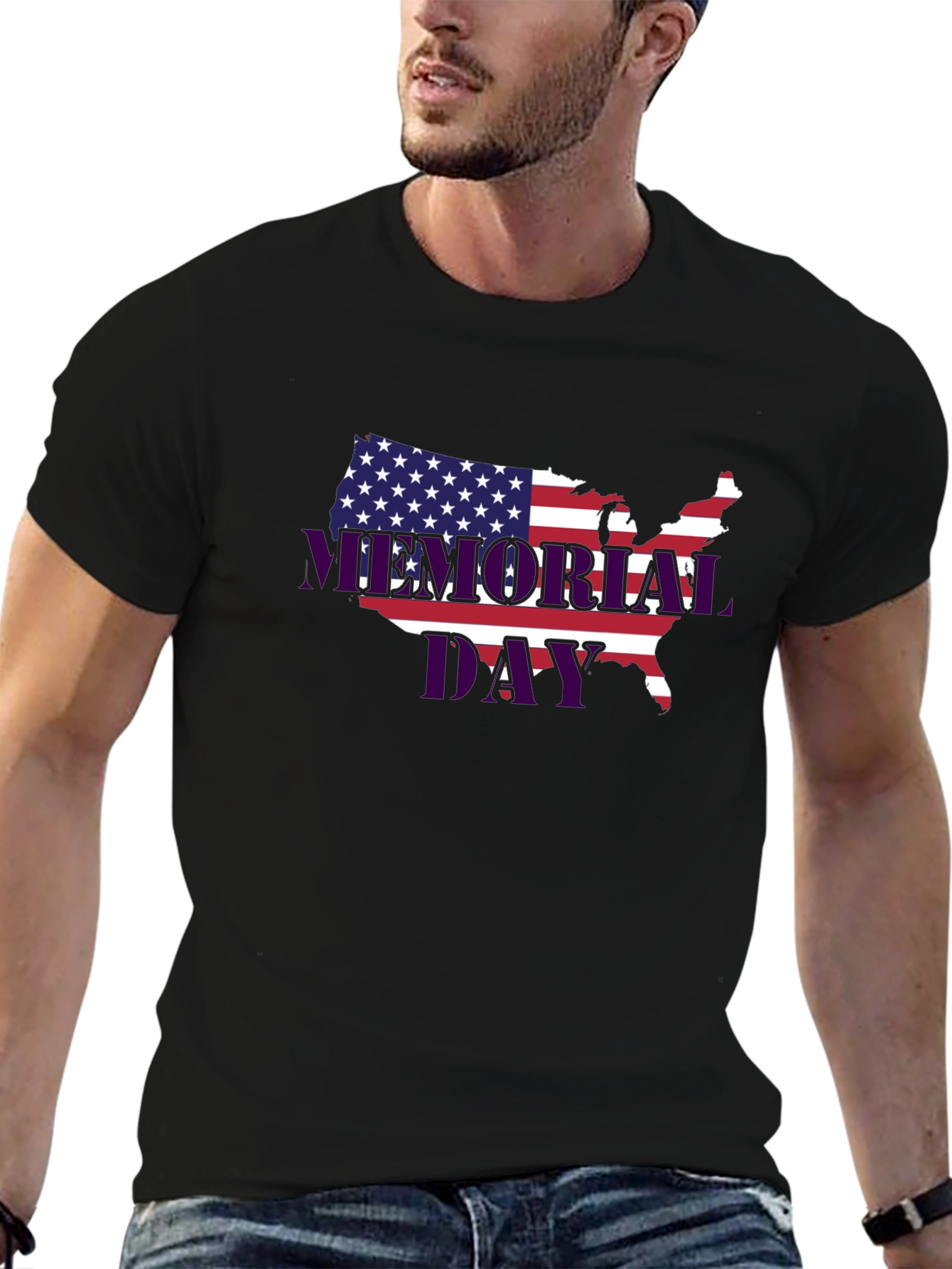 Memorial Day USA Flag T-Shirt
