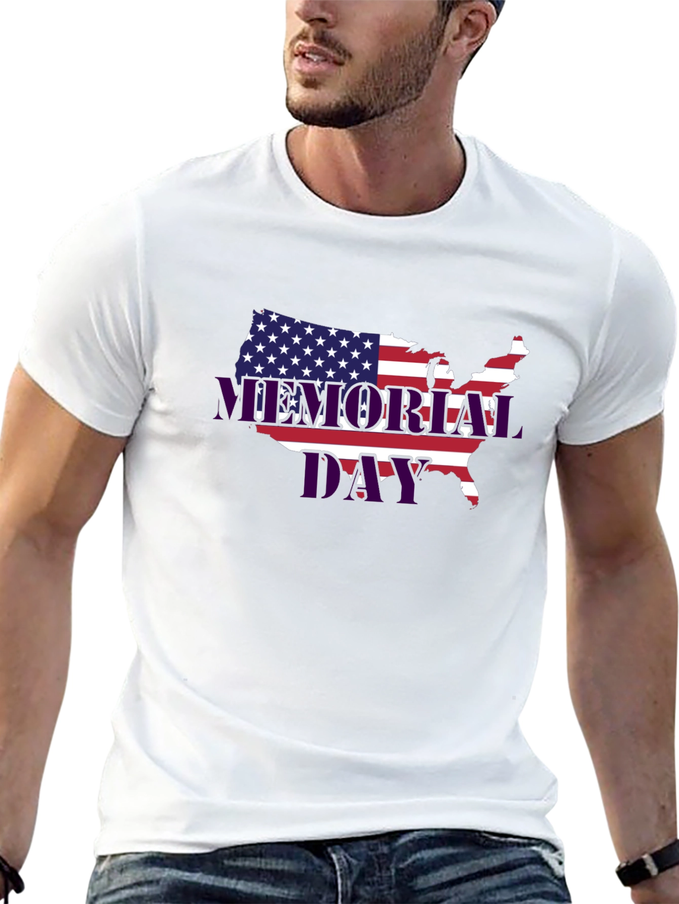 Memorial Day USA Flag T-Shirt