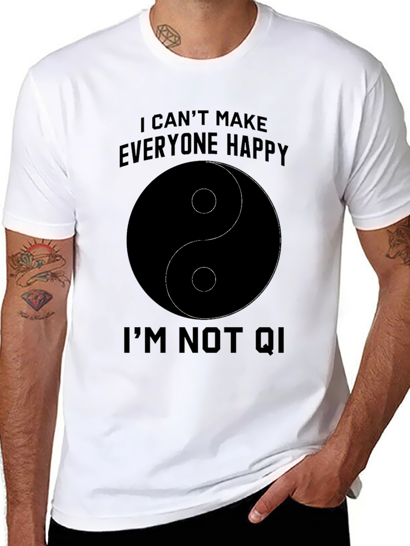 Humorous Yin Yang Im Not Qi T-Shirt