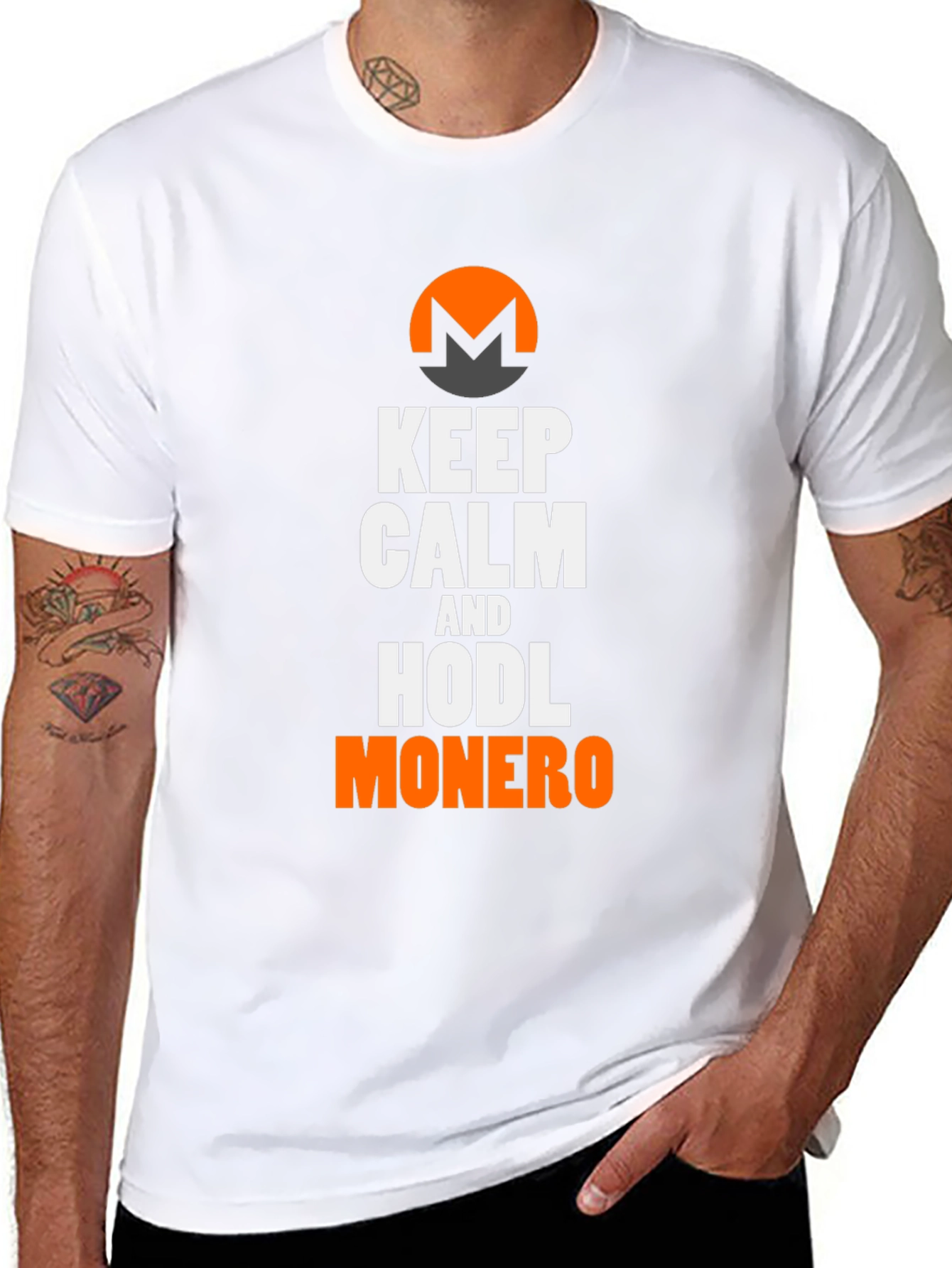Keep Calm & HODL Monero Crypto T-Shirt