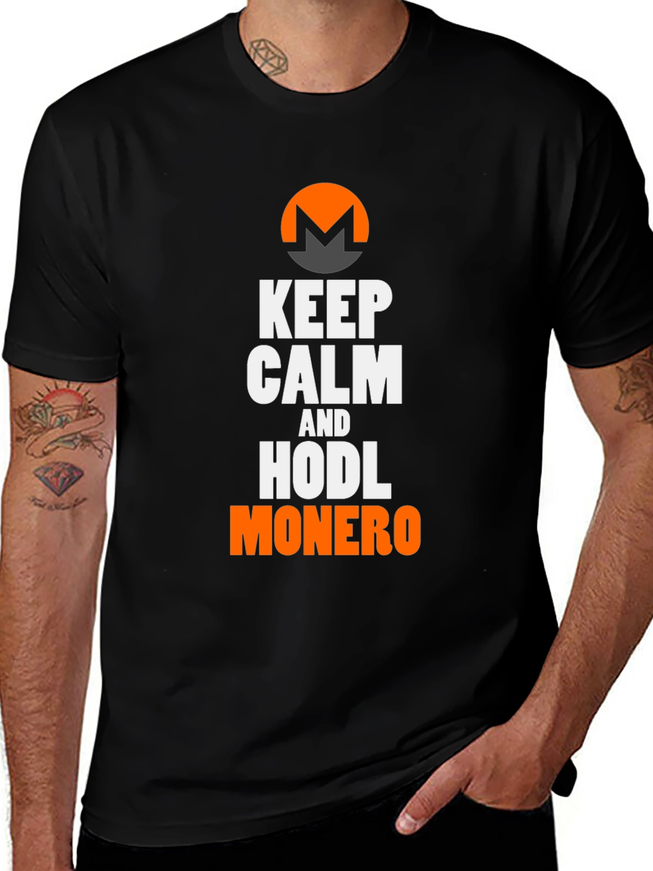 Keep Calm & HODL Monero Crypto T-Shirt