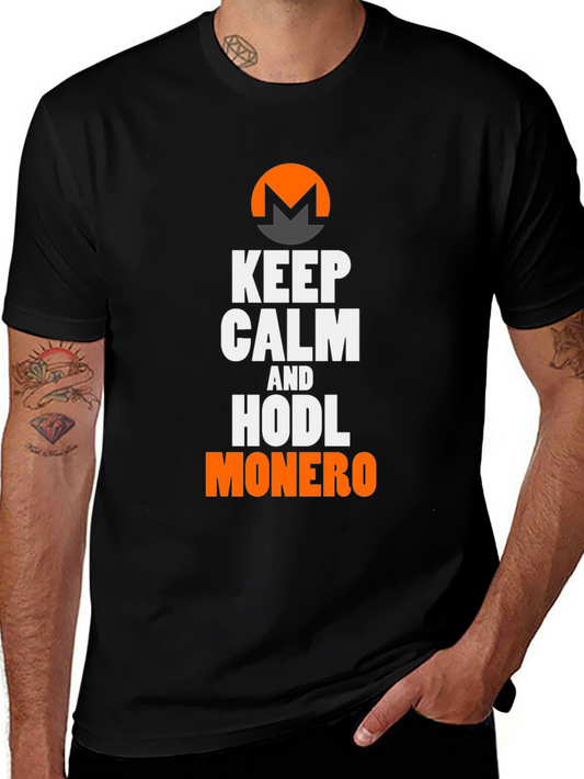 Keep Calm & HODL Monero Crypto T-Shirt