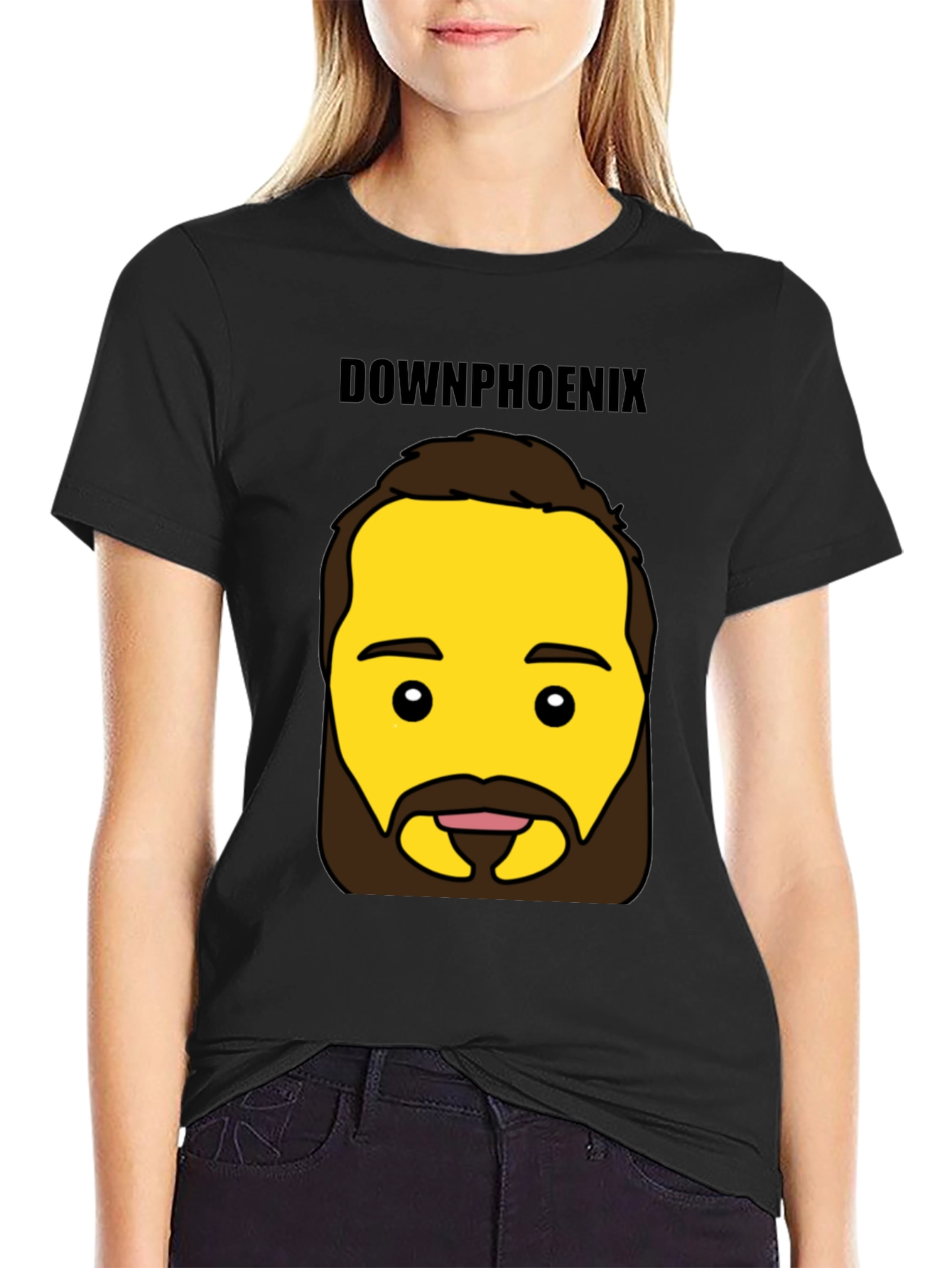 DownPhoenix Graphic Tee - Black