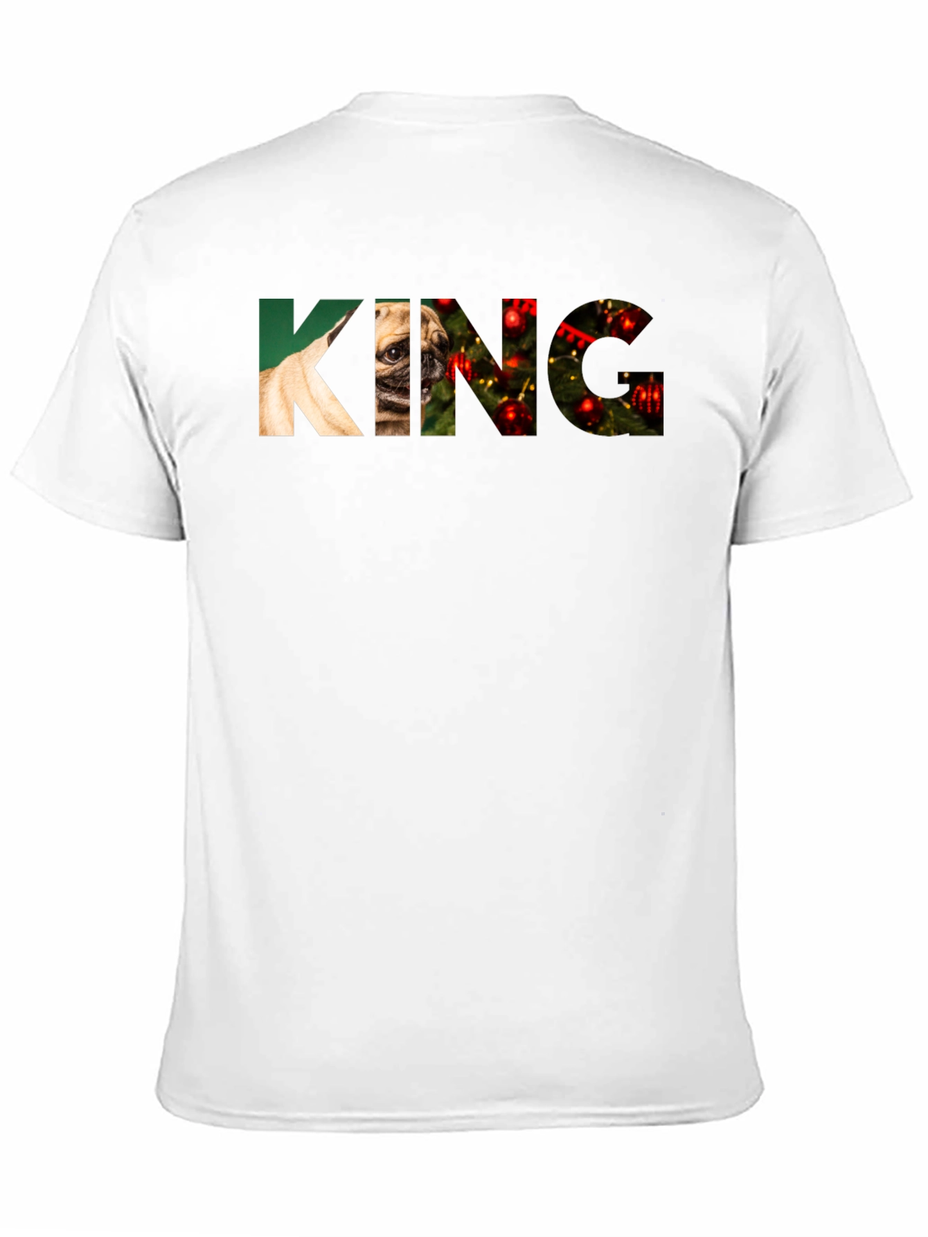 Pug King Graphic T-Shirt - Christmas Edition