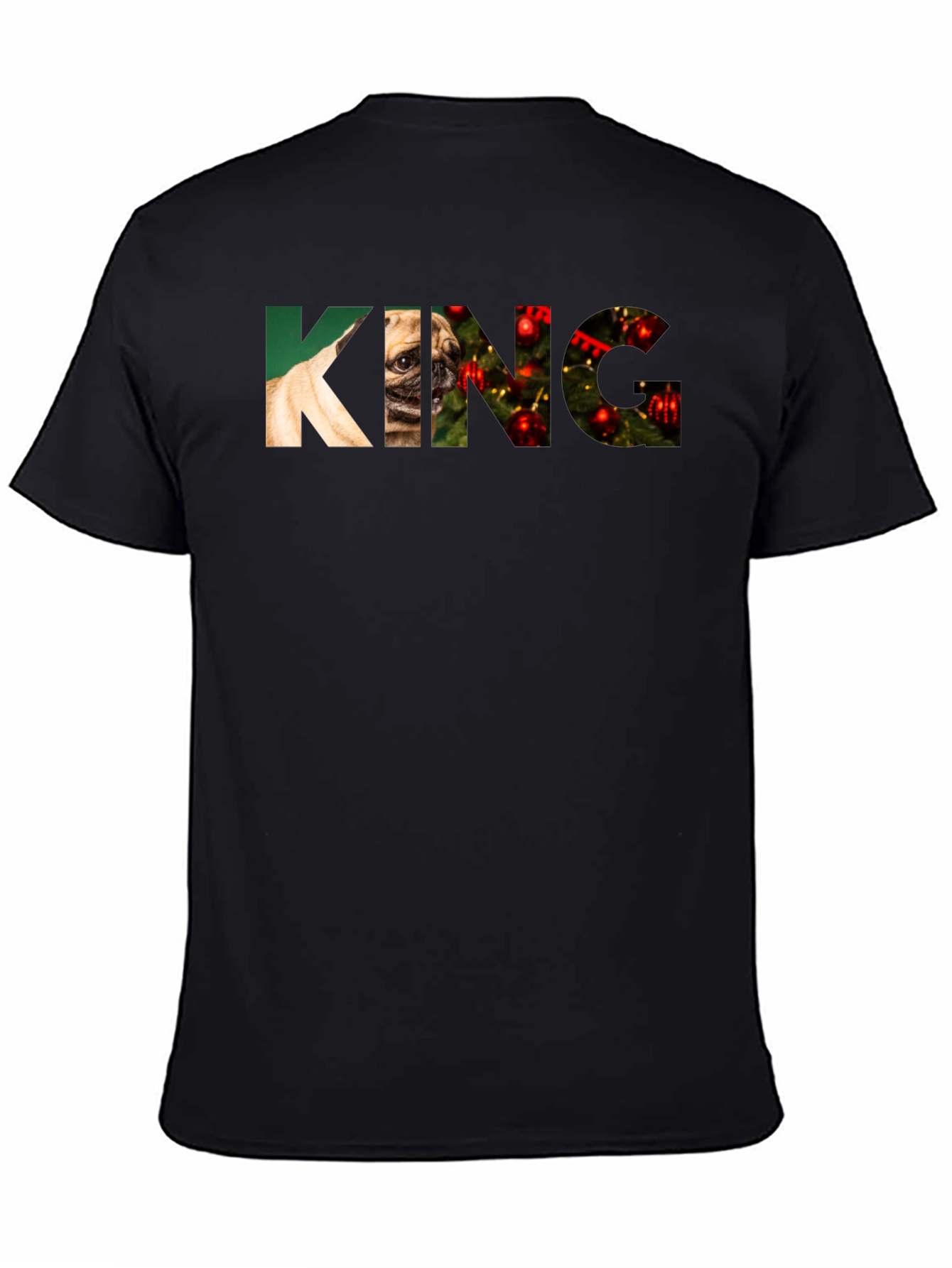 Pug King Graphic T-Shirt - Christmas Edition