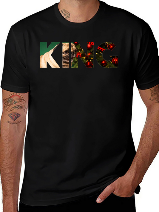 Pug King Graphic T-Shirt - Christmas Edition