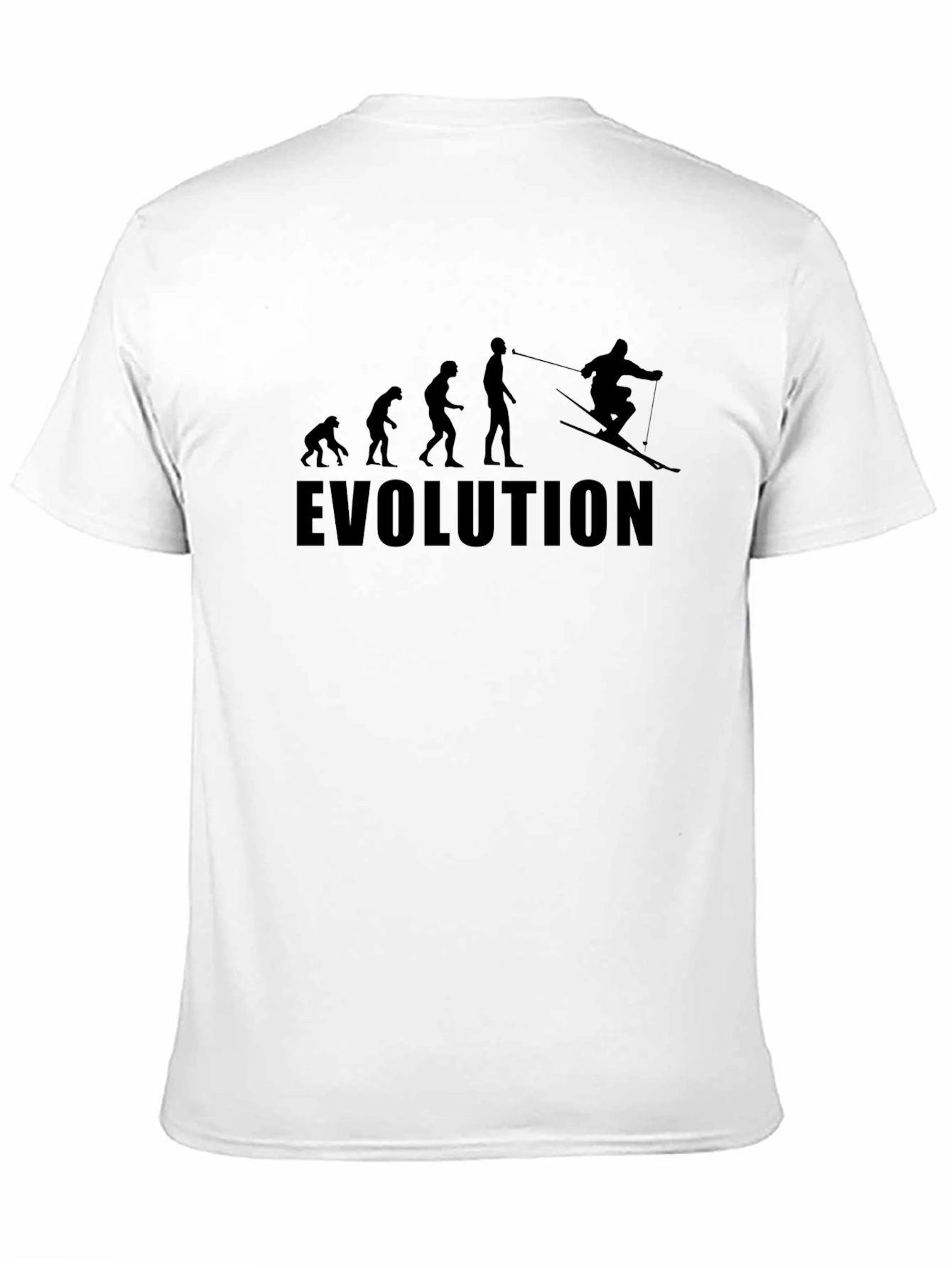 Evolution Skiing T-Shirt - Funny Graphic Tee
