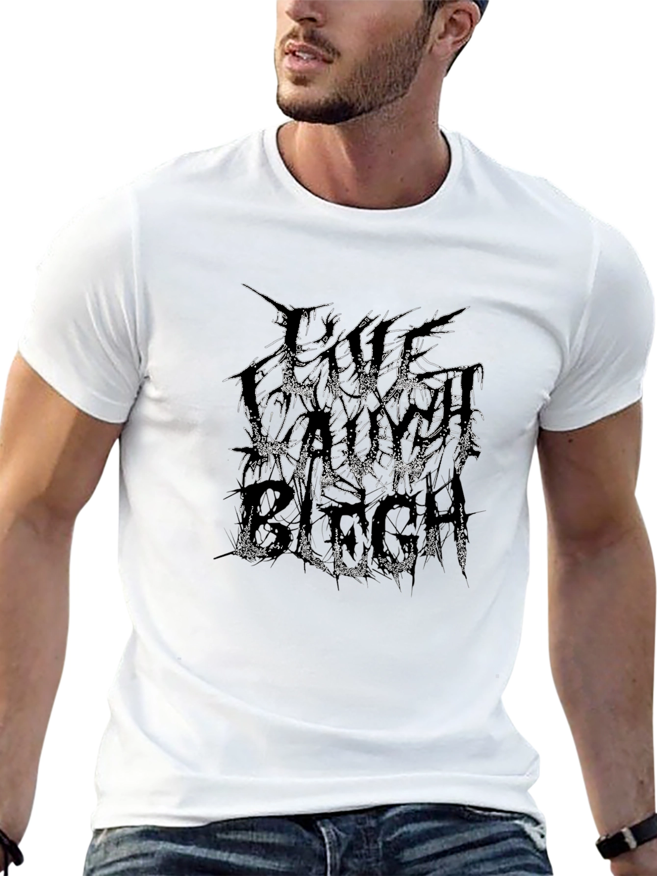 Live Laugh Blech Black T-Shirt