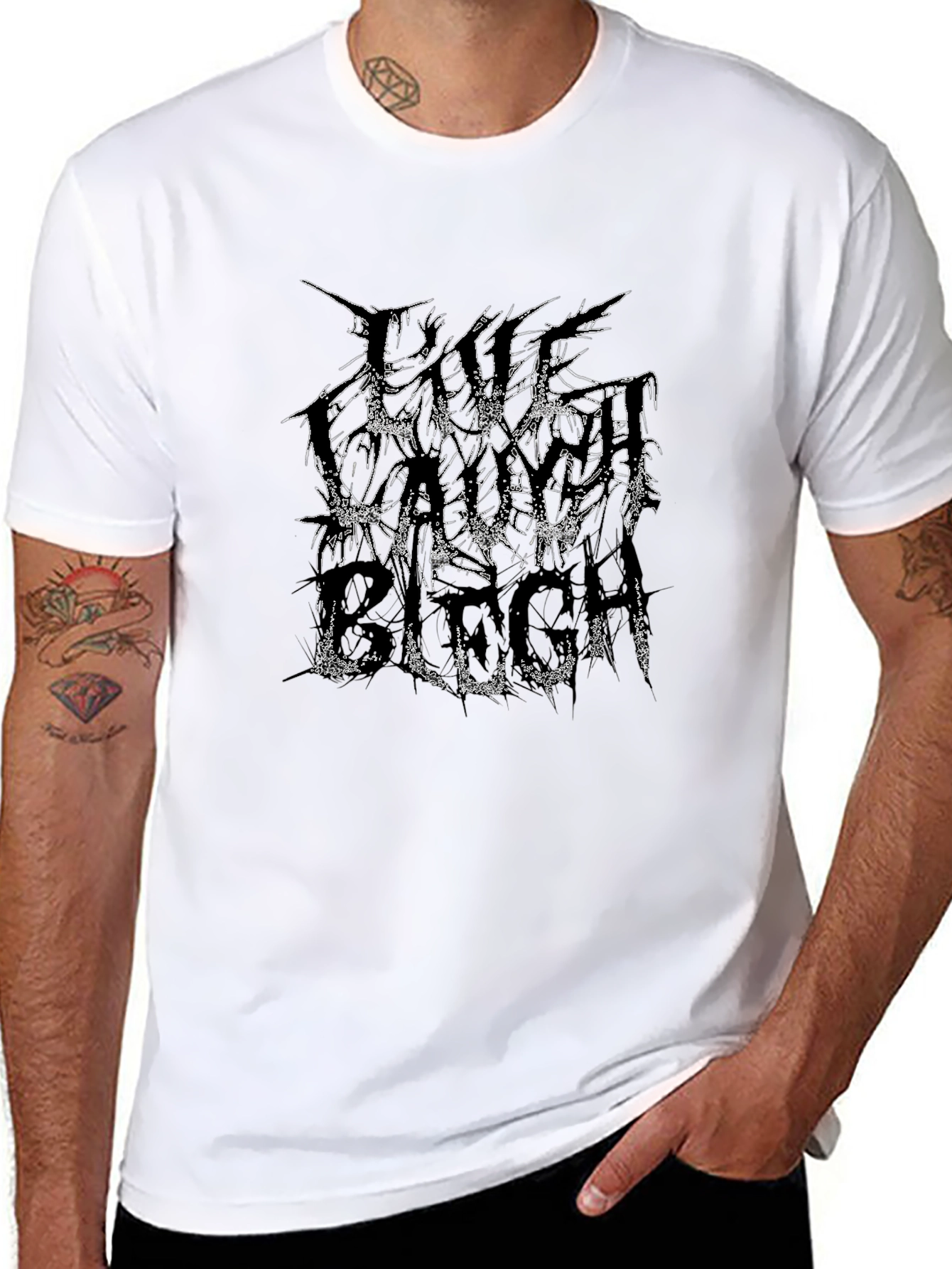 Live Laugh Blech Black T-Shirt