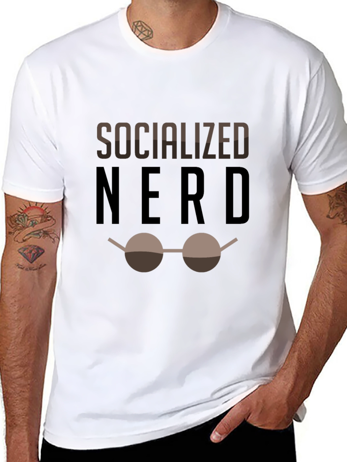 Socialized Nerd Graphic T-Shirt