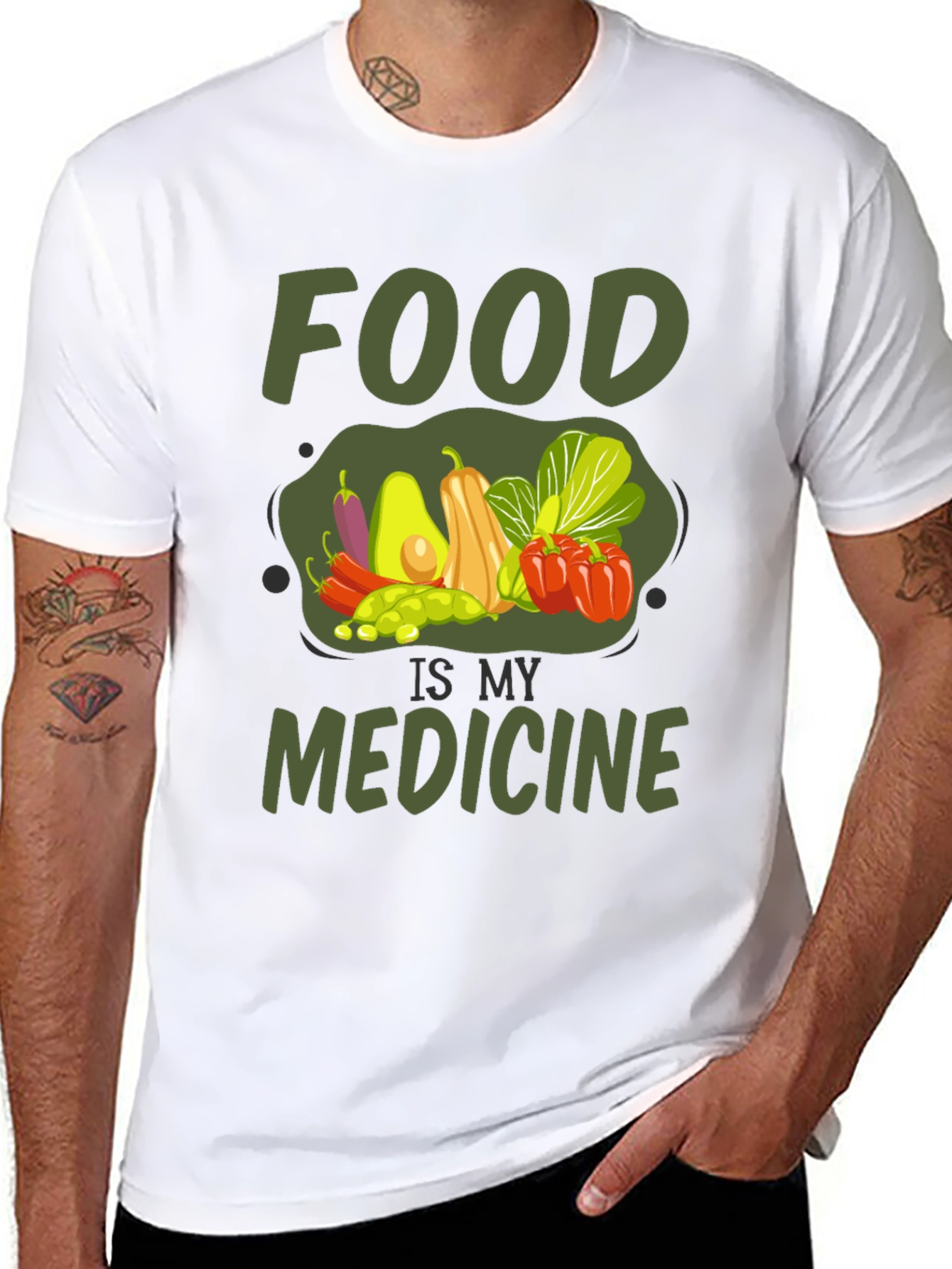Food Is My Medicine Graphic T-Shirt