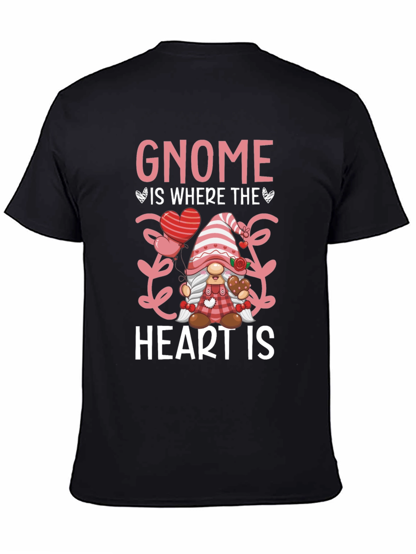Gnome Is Where The Heart Is Valentines Day T-Shirt