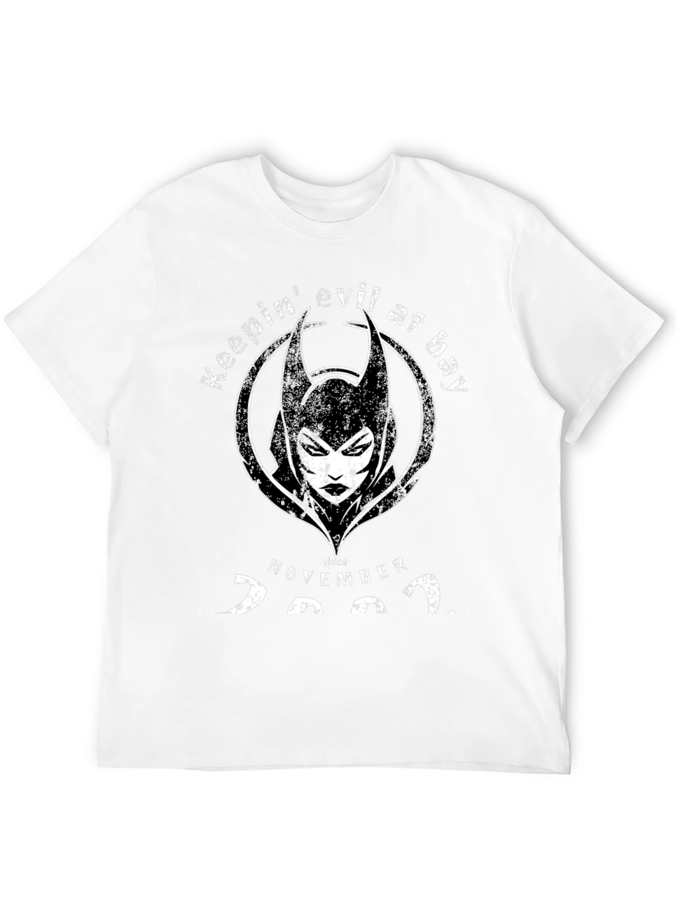 Keeping Evil at Bay Novelty Graphic T-Shirt
