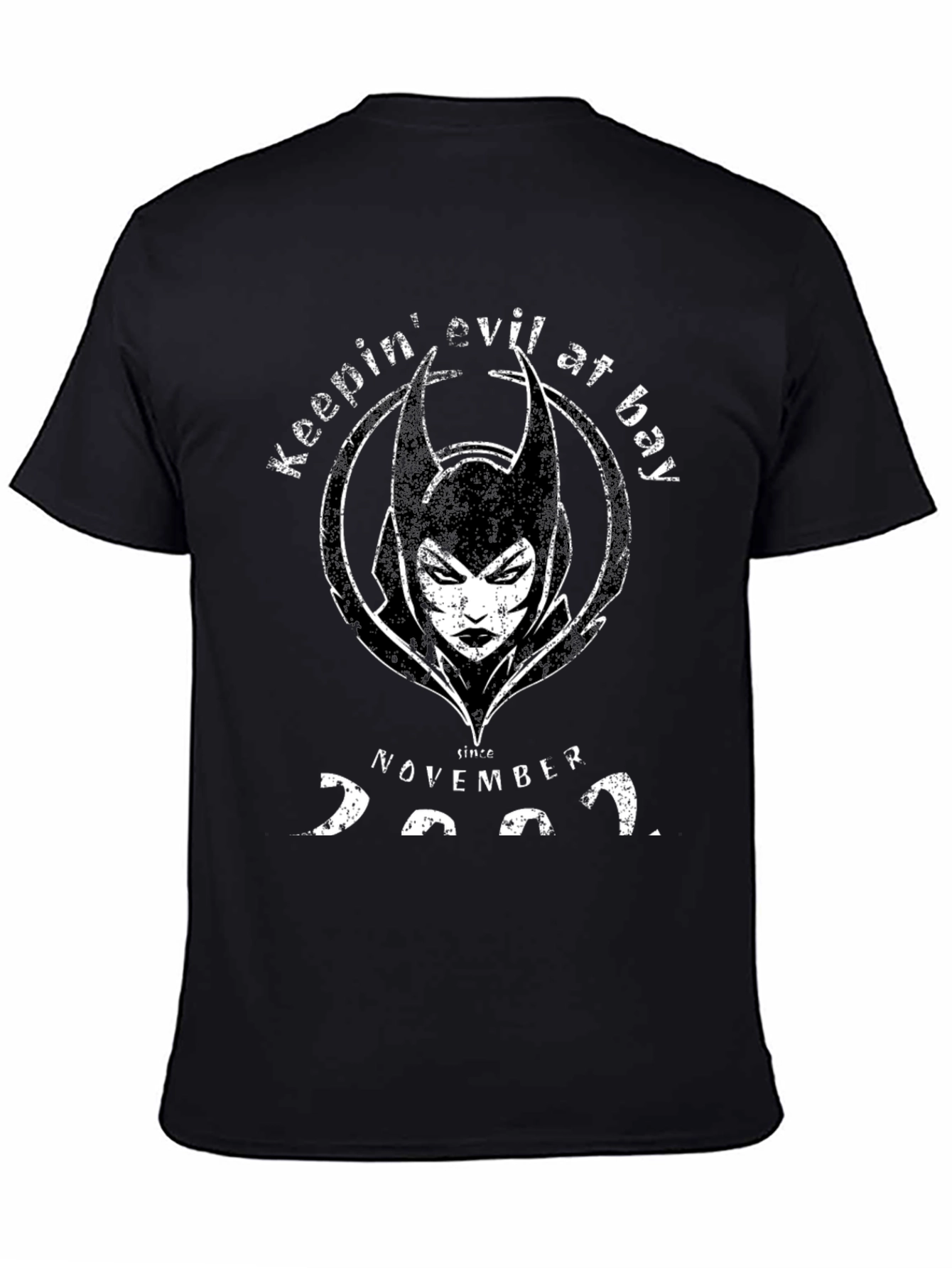 Keeping Evil at Bay Novelty Graphic T-Shirt