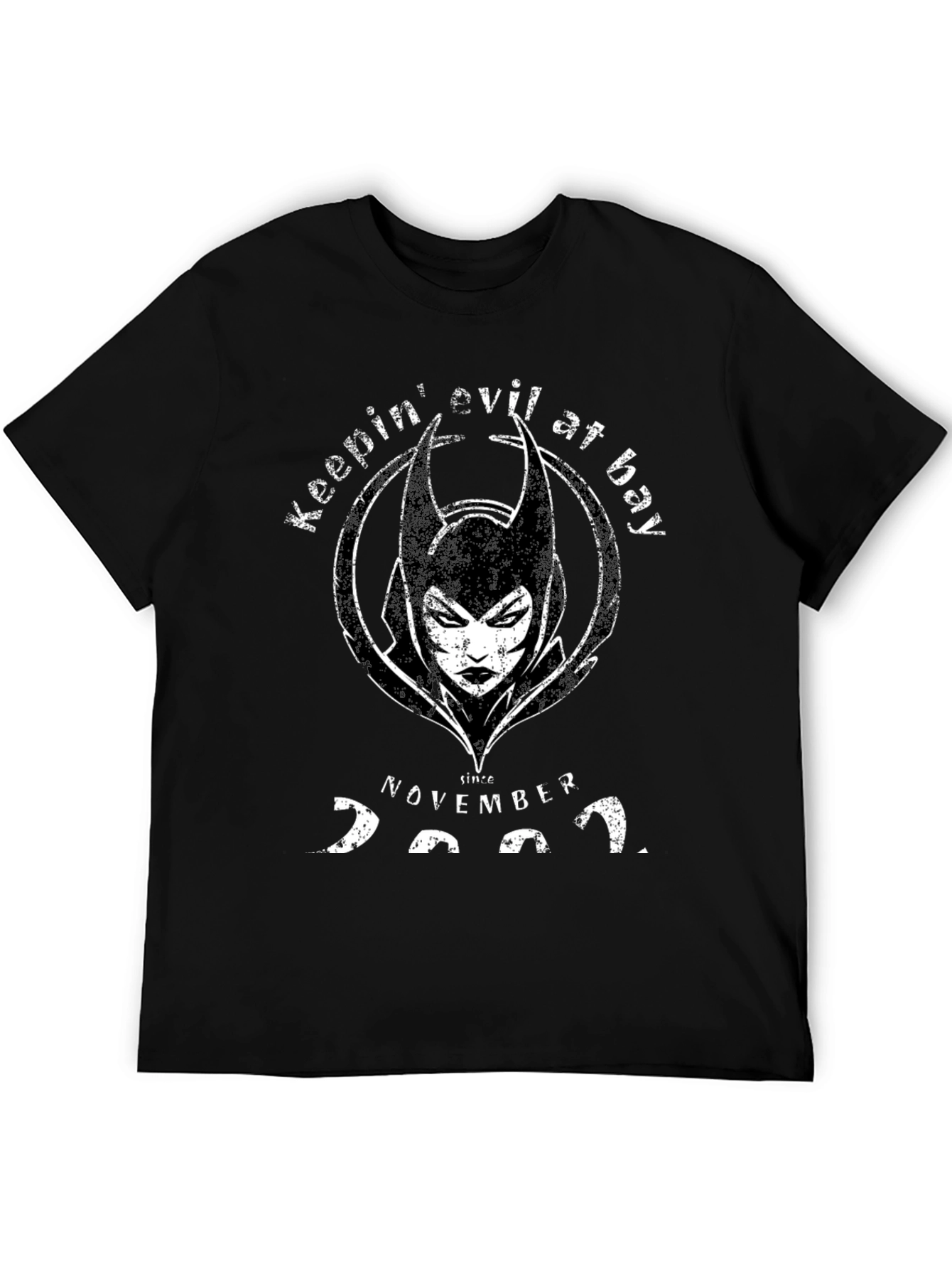 Keeping Evil at Bay Novelty Graphic T-Shirt