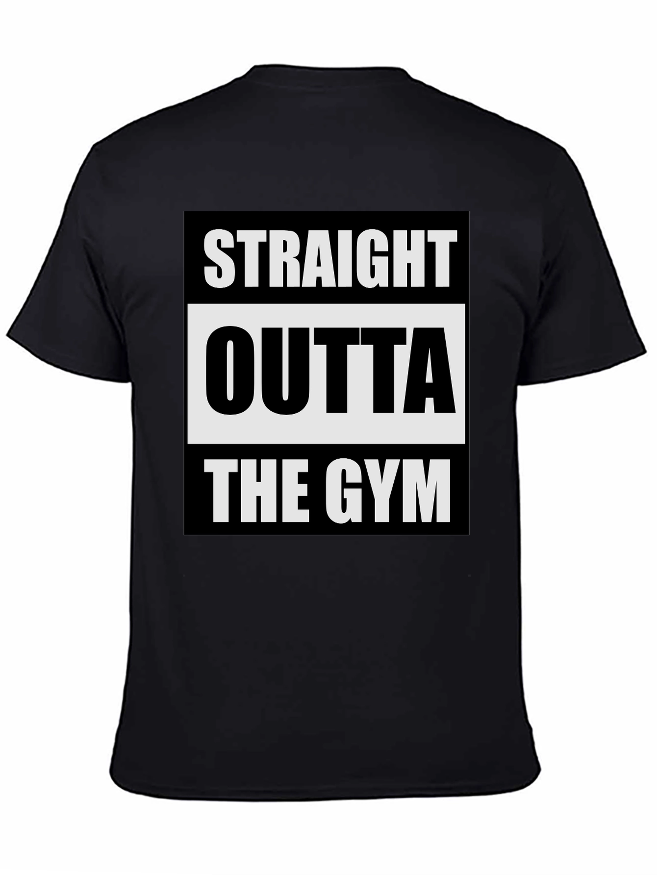 Straight Outta the Gym Black T-Shirt