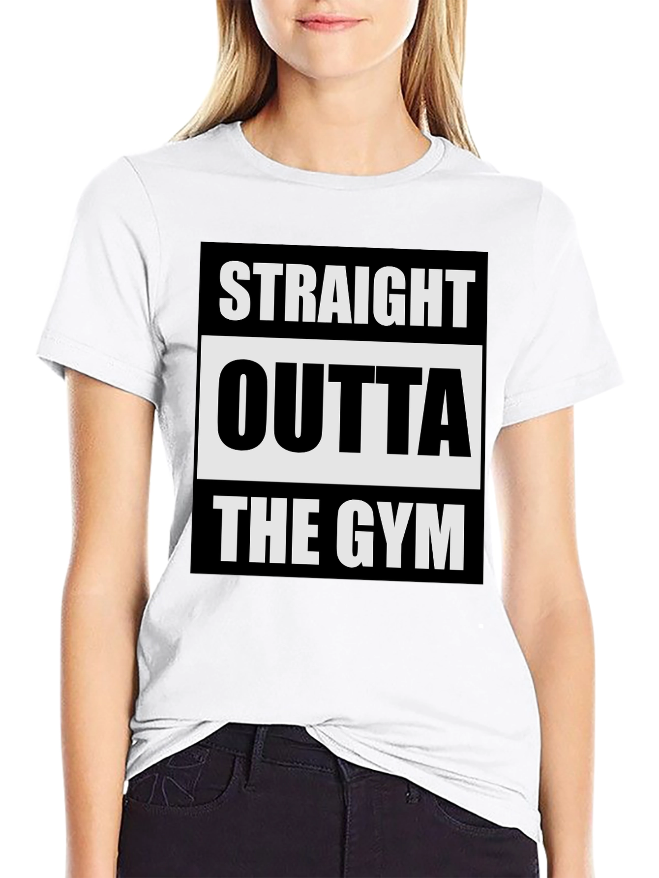 Straight Outta the Gym Black T-Shirt