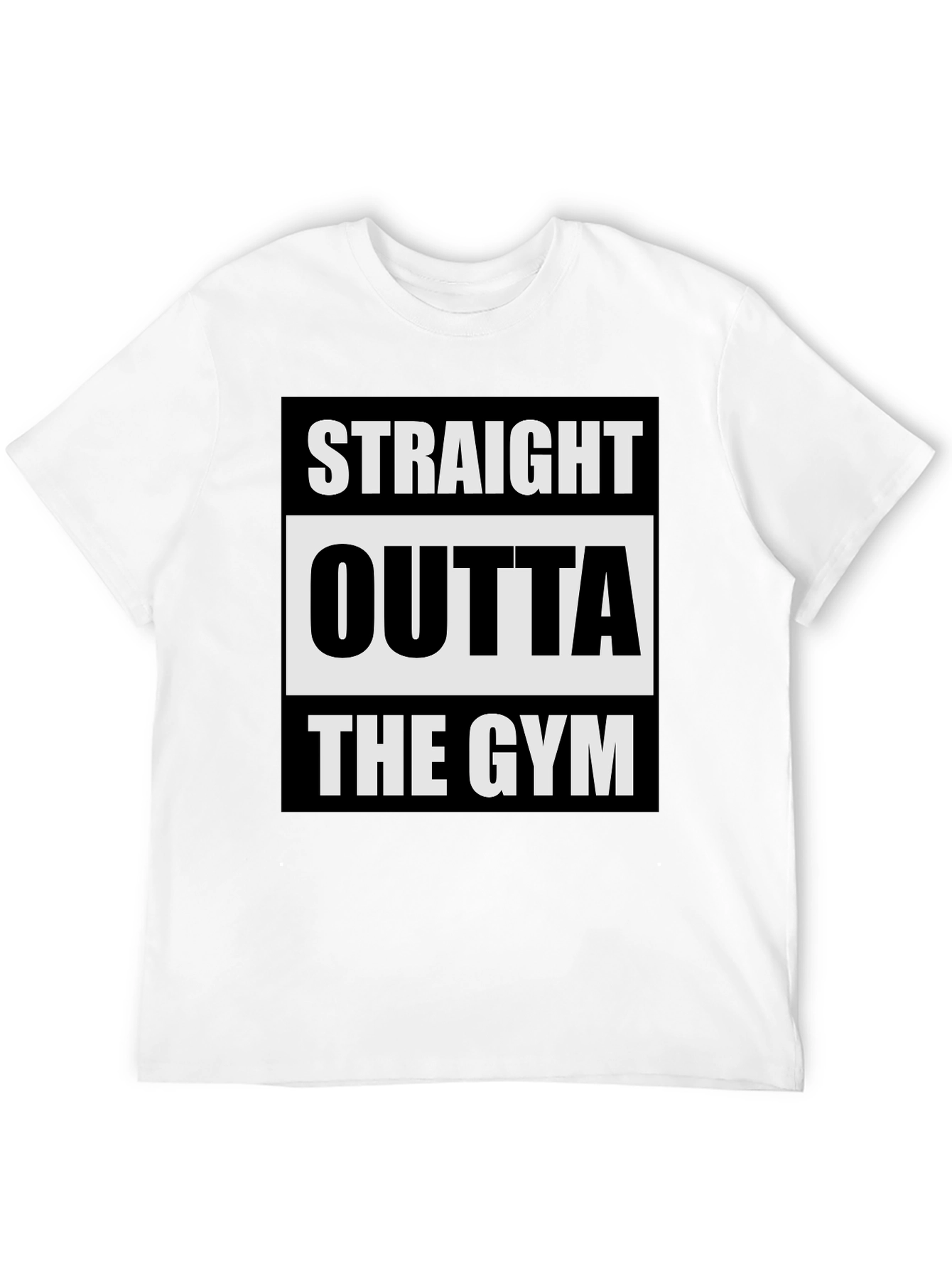 Straight Outta the Gym Black T-Shirt