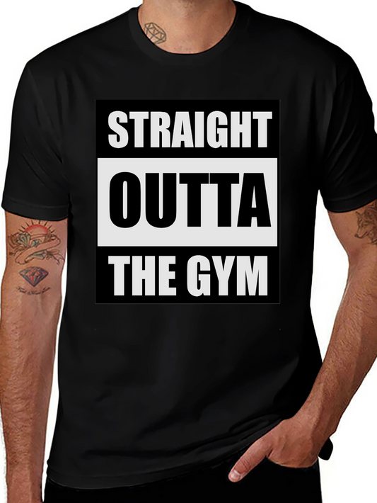 Straight Outta the Gym Black T-Shirt